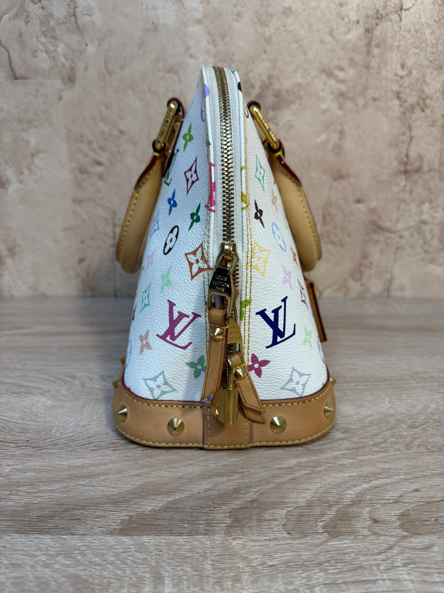 Louis Vuitton White Multicolore Monogram Alma PM