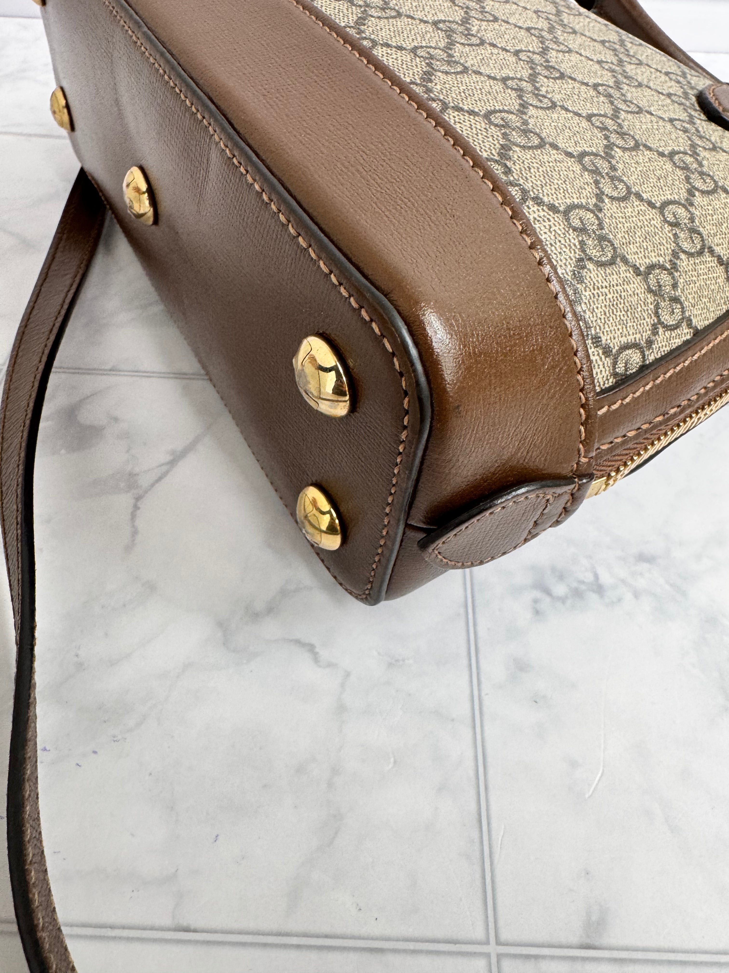 *DONS DROP* Gucci GG Supreme Horsebit 1955 Small Top Handle Bag
