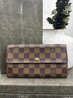 Louis Vuitton Damier Ebene Sarah Wallet