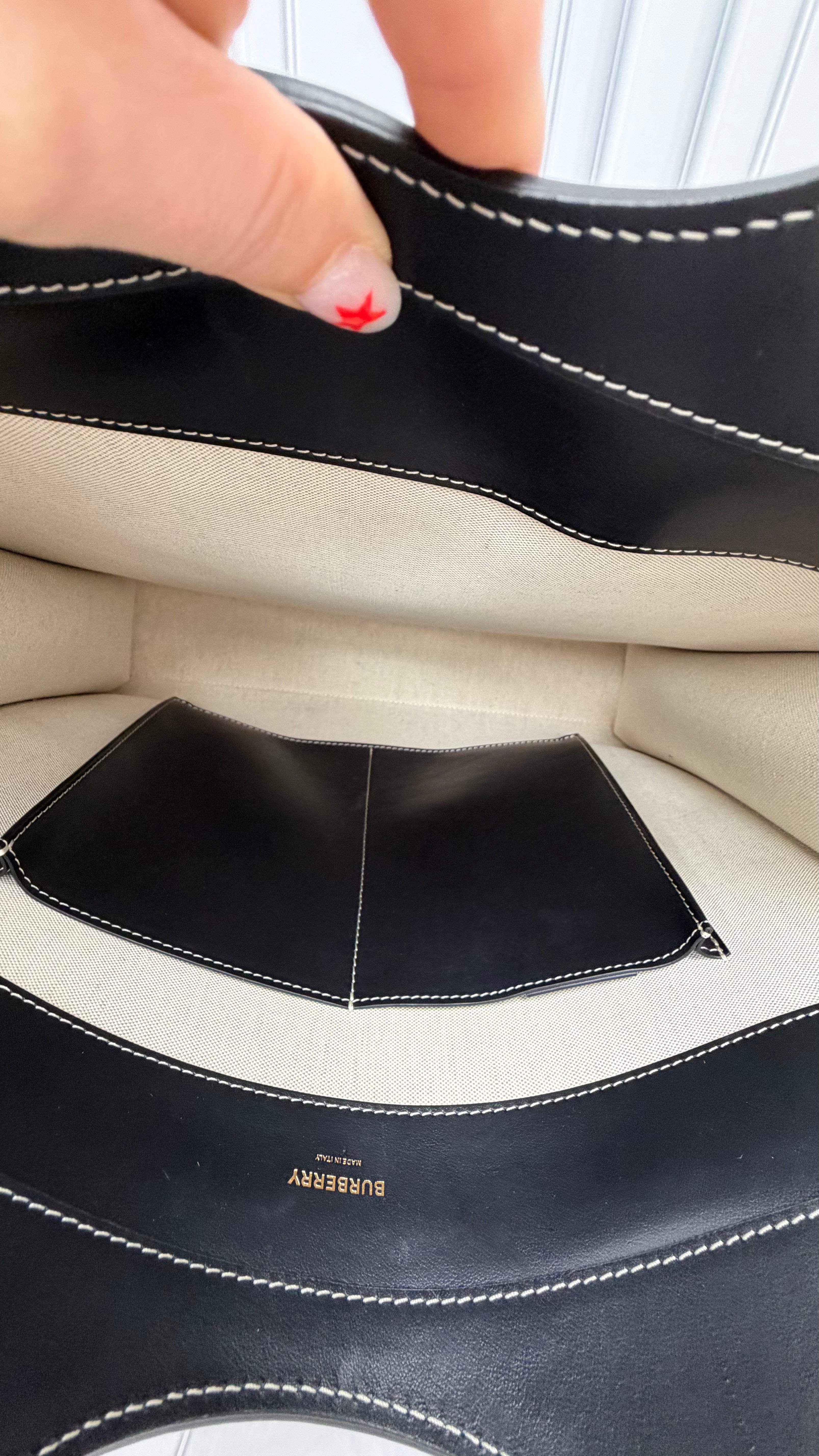 *DONS DROP* BRAND NEW- Burberry 2Tone Canvas & Leather Logo Pocket Tote