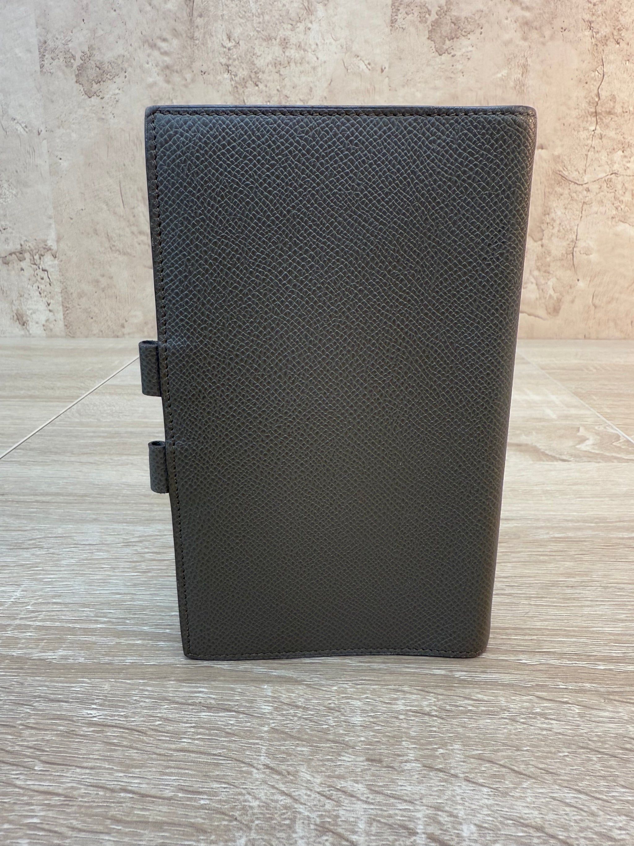 Hermes Grey Leather Passport Agenda