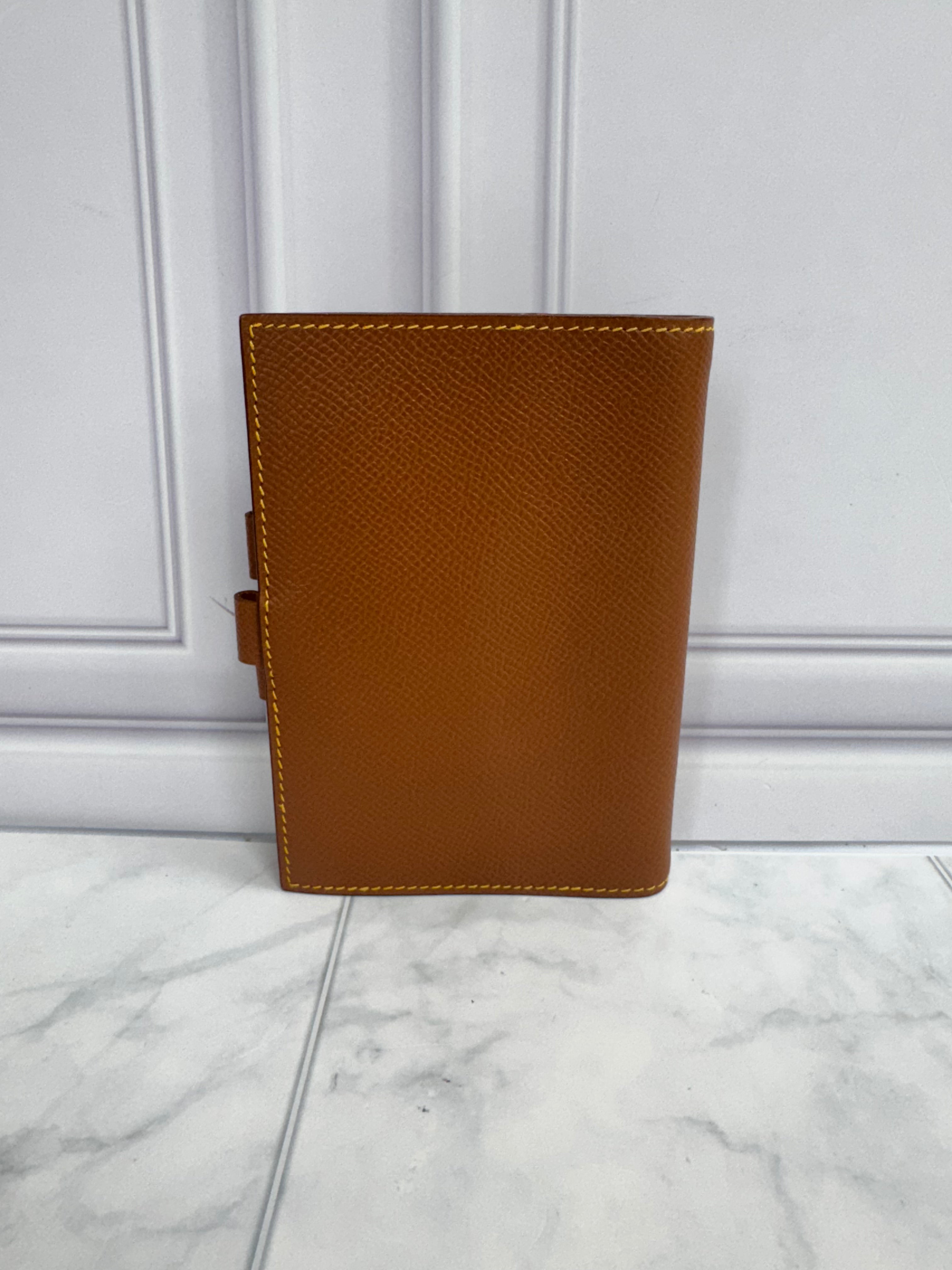 Hermes Brown Grained Leather Agenda Cover
