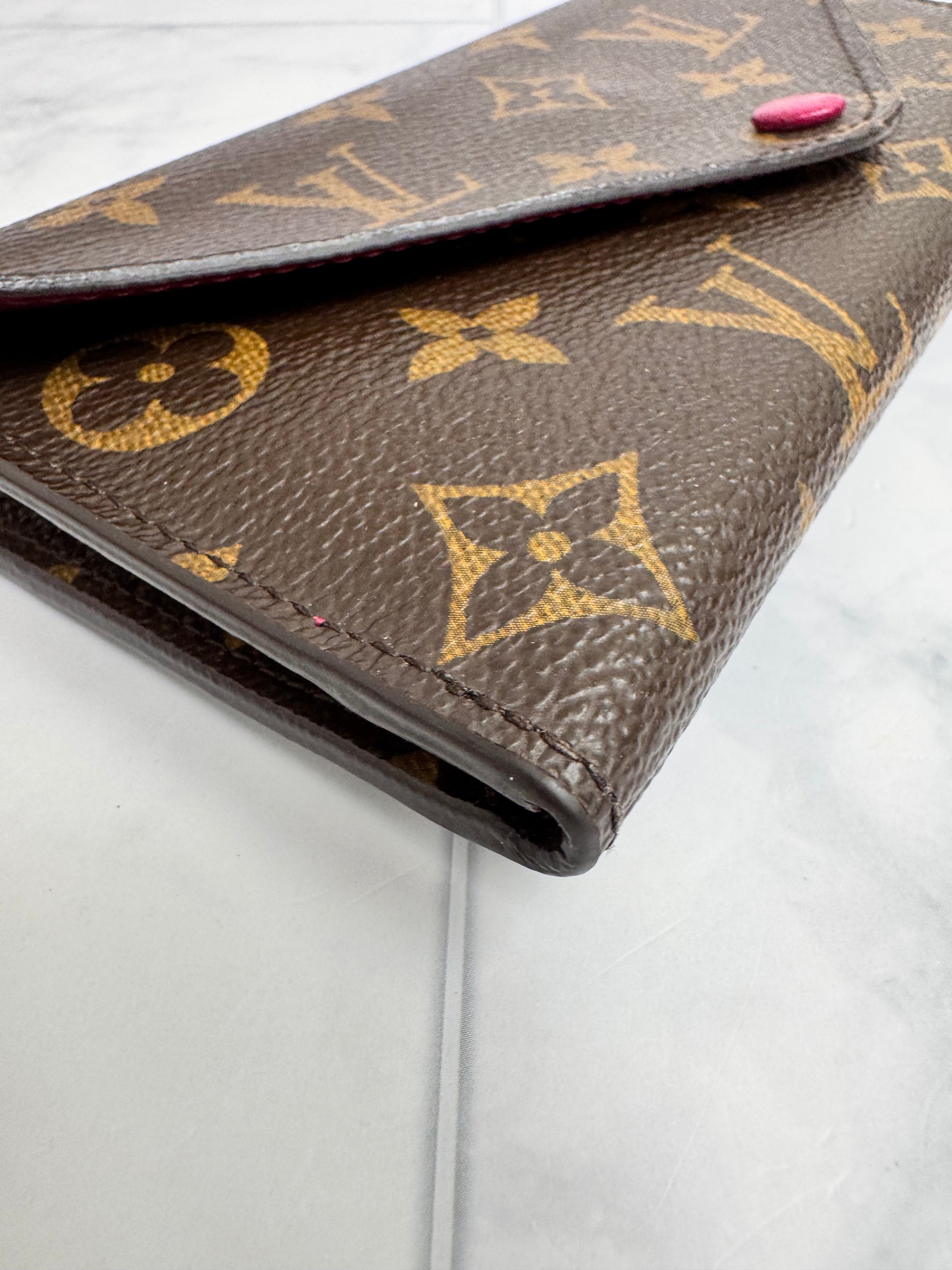 Louis Vuitton Monogram And Fuchsia Josephine Long Wallet