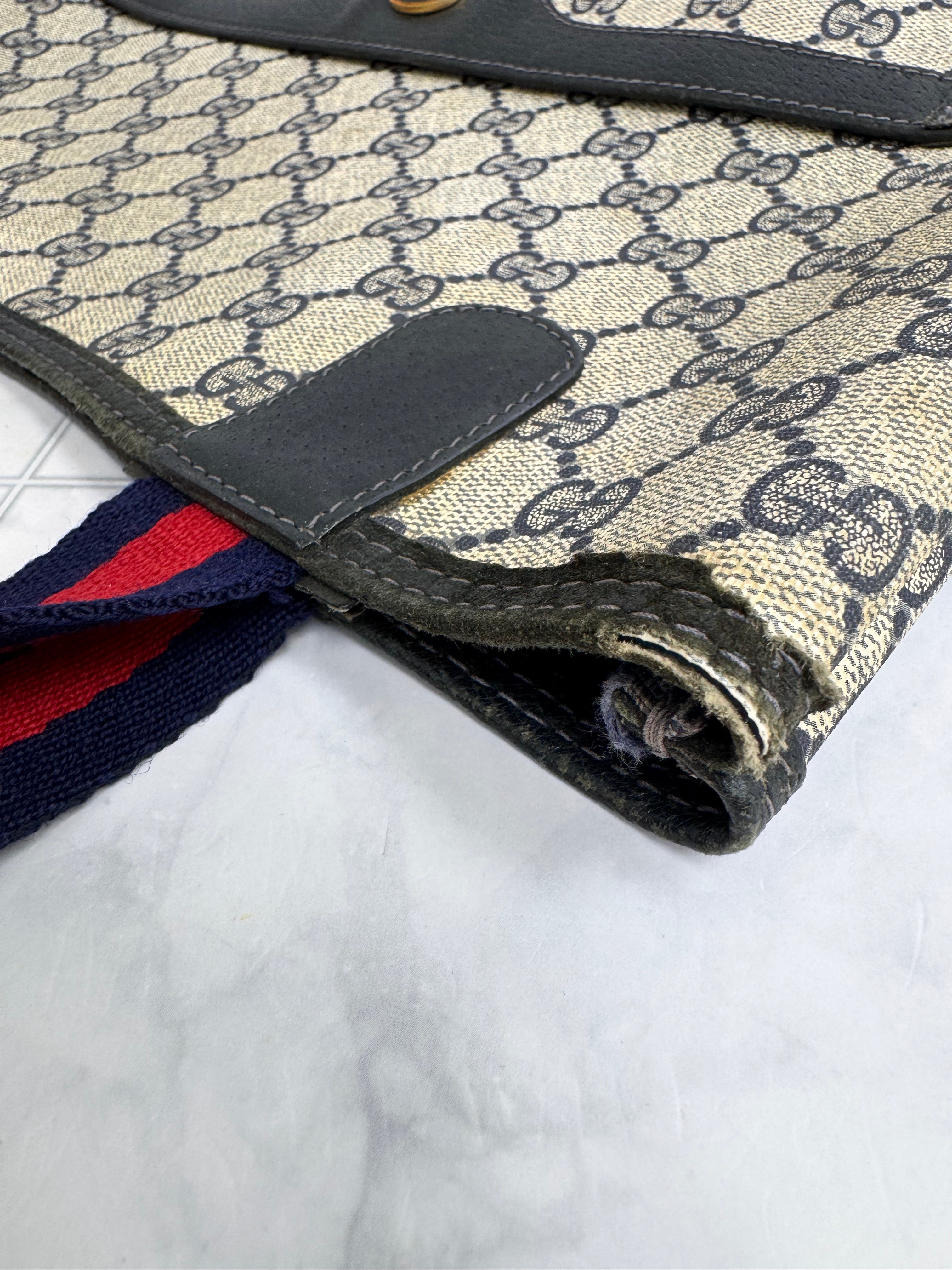 Gucci GG Supreme Sherry Line Tote Bag