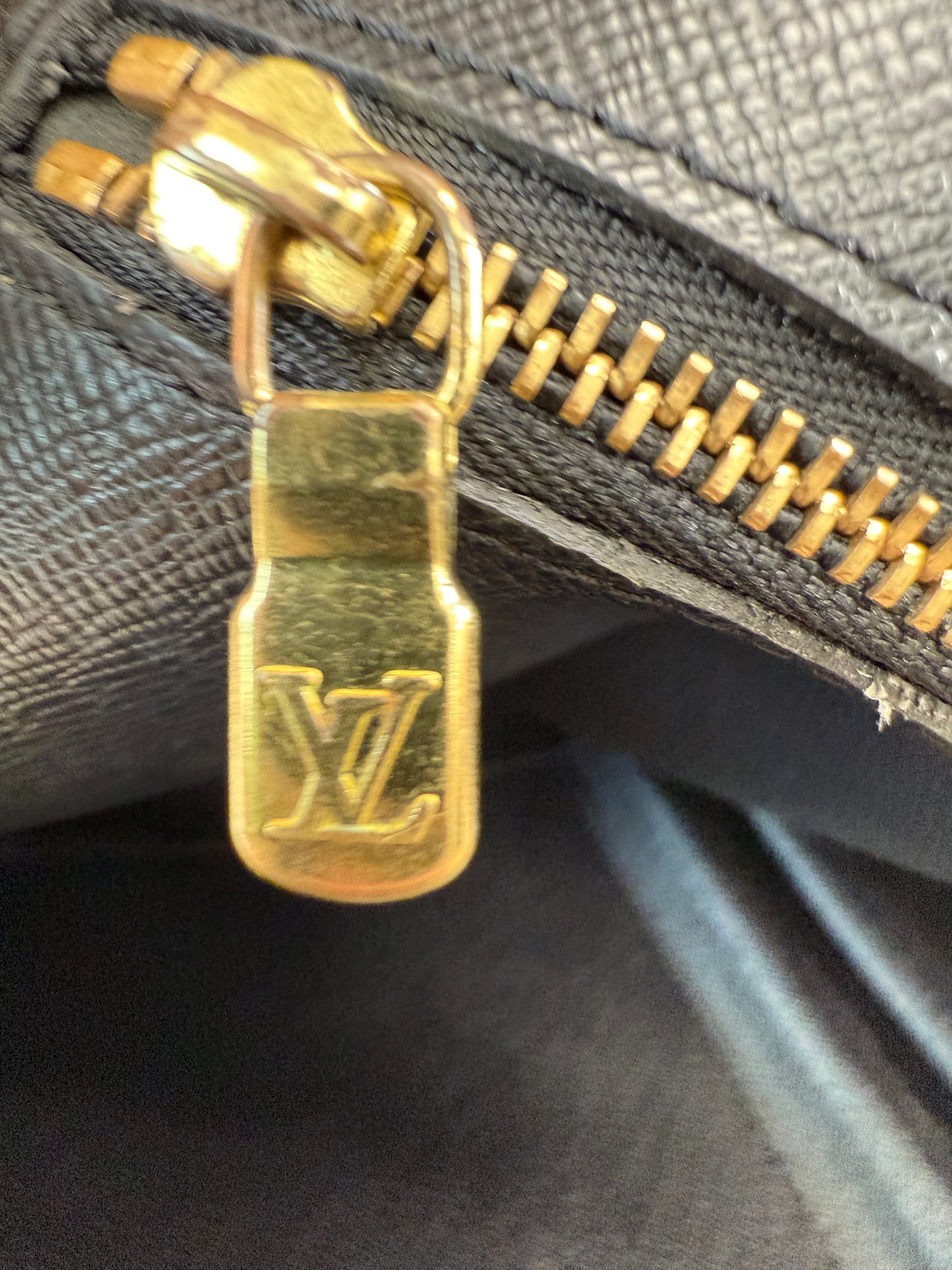 Louis Vuitton Black Epi Document Voyage Business Bag