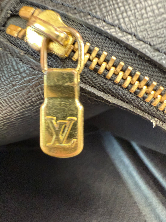 Louis Vuitton Black Epi Document Voyage Business Bag