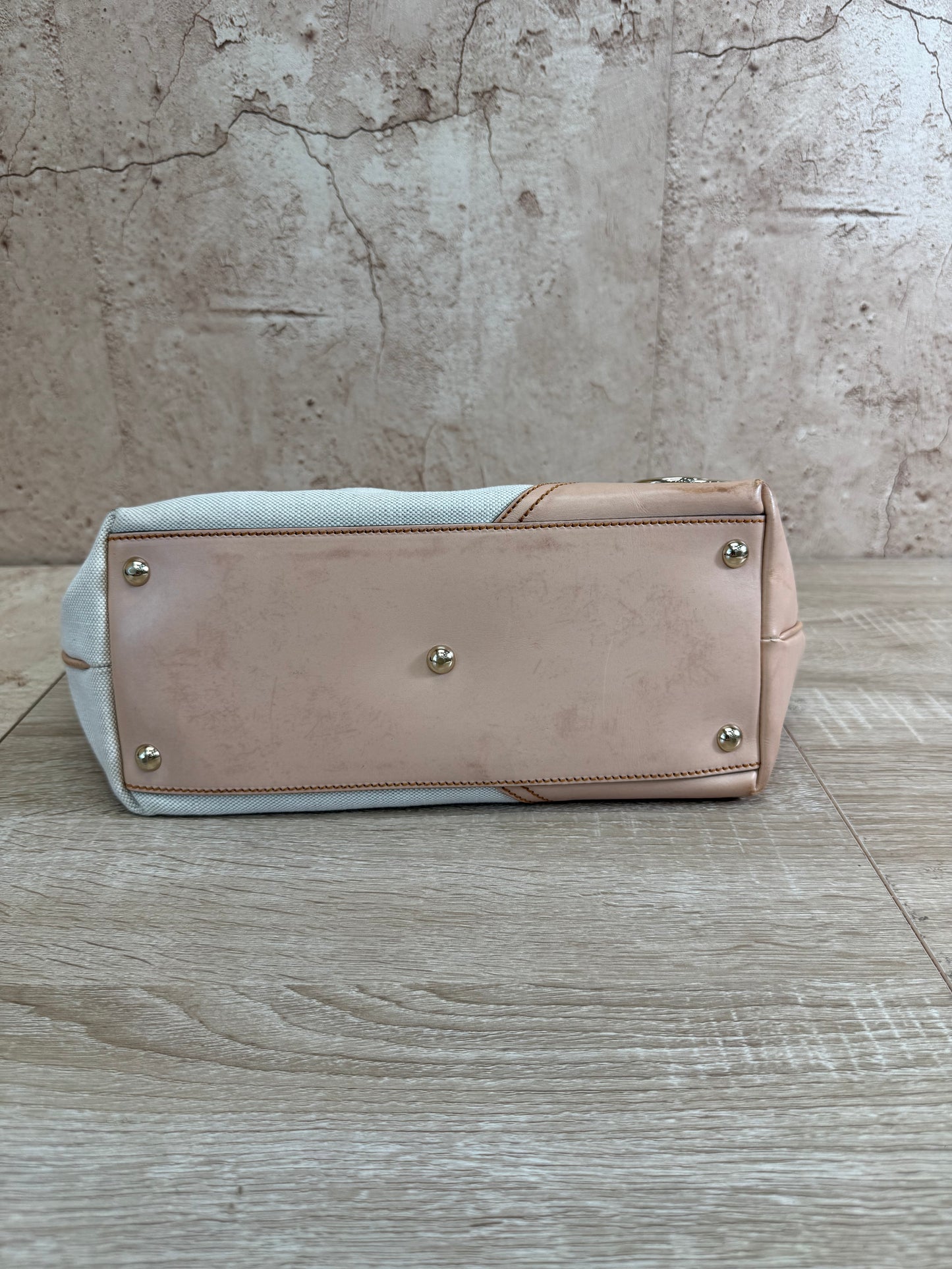 Gucci Ivory Canvas New Britt Tote Bag