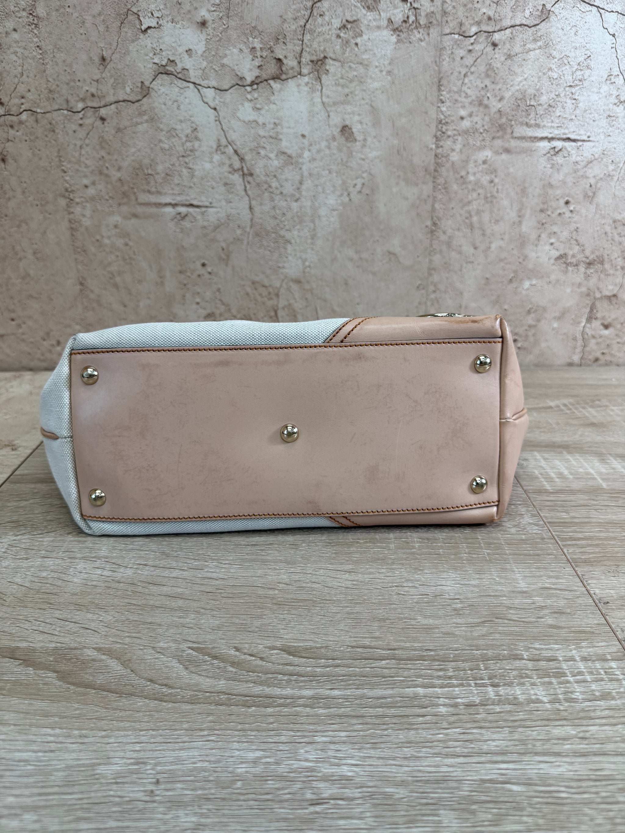 Gucci Ivory Canvas New Britt Tote Bag