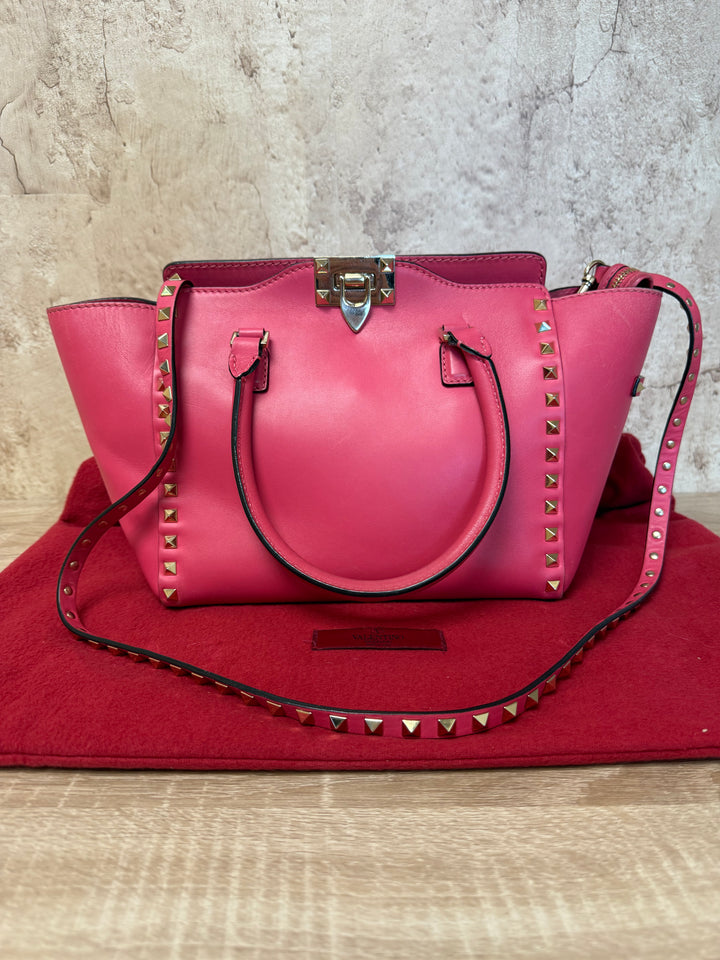 Valentino Pink Garavani Double Handle Tote