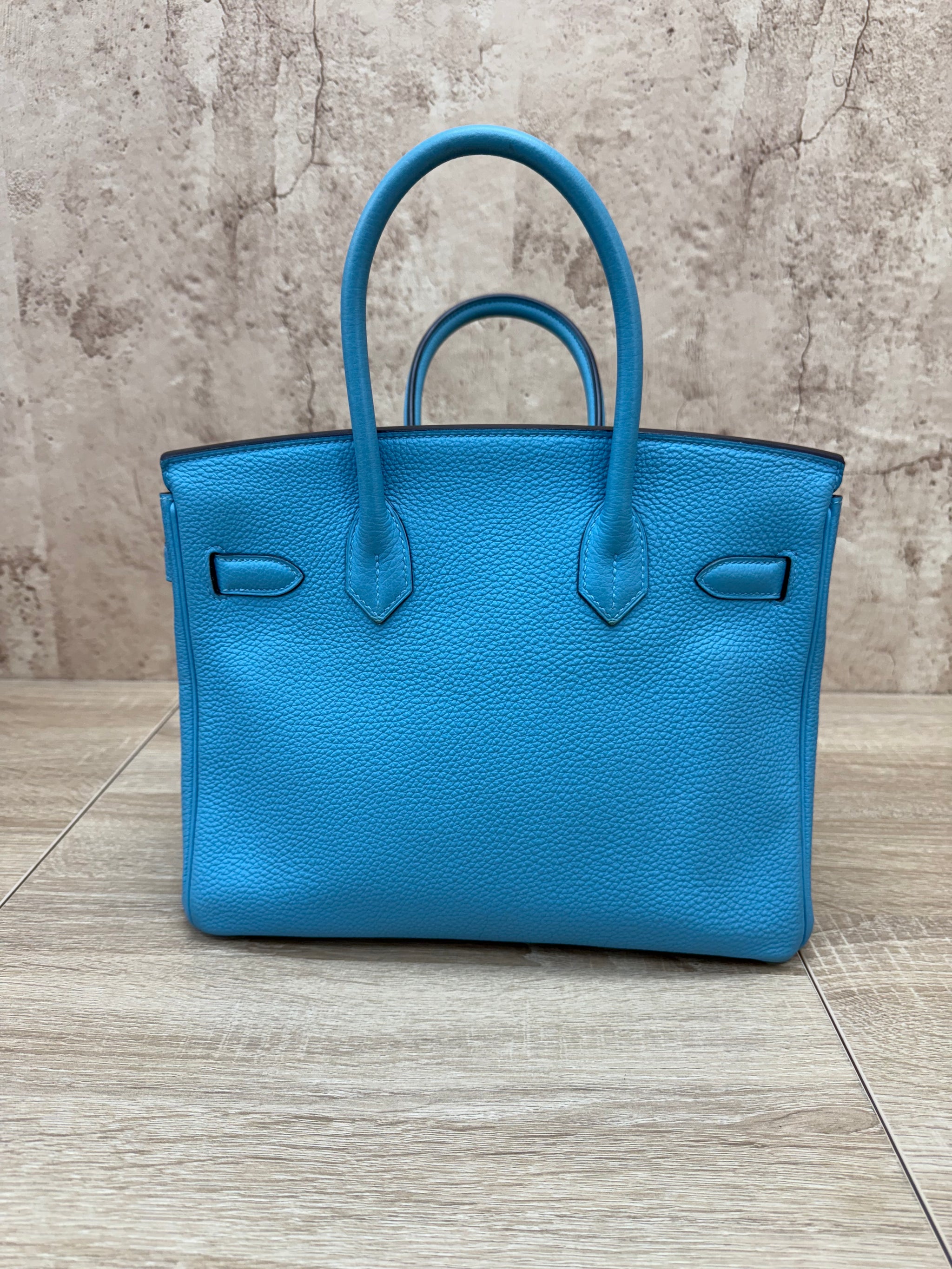 Hermes Bleu de Nord Togo Leather Birkin 30 with Gold Hardware