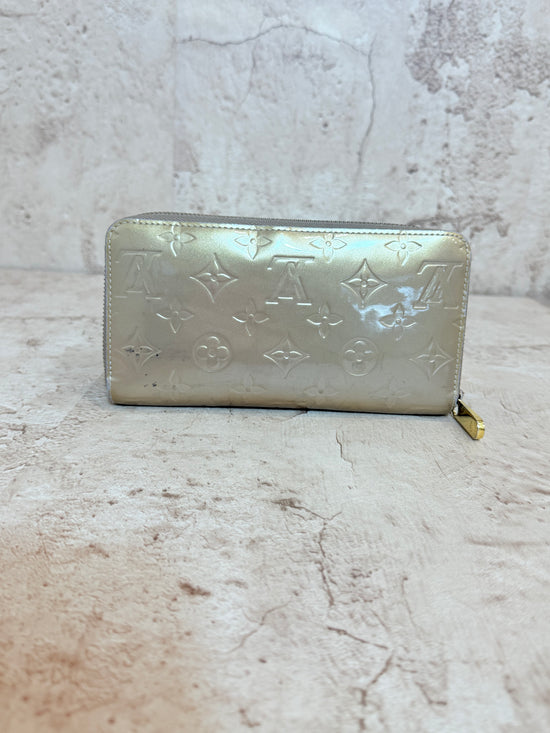 Louis Vuitton Gold Vernis Zippy Wallet