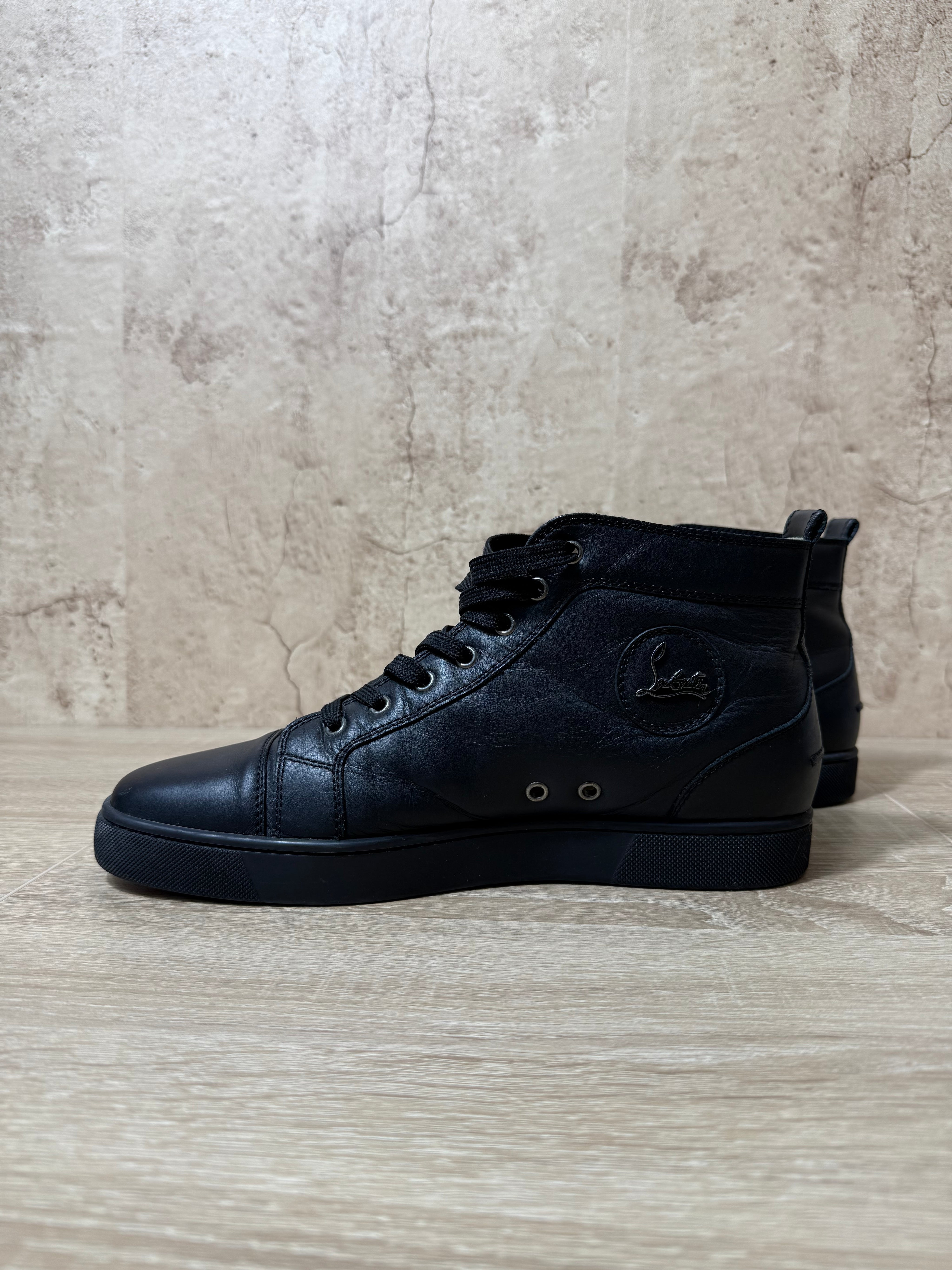 Christian Louboutin Black Hightop Sneakers