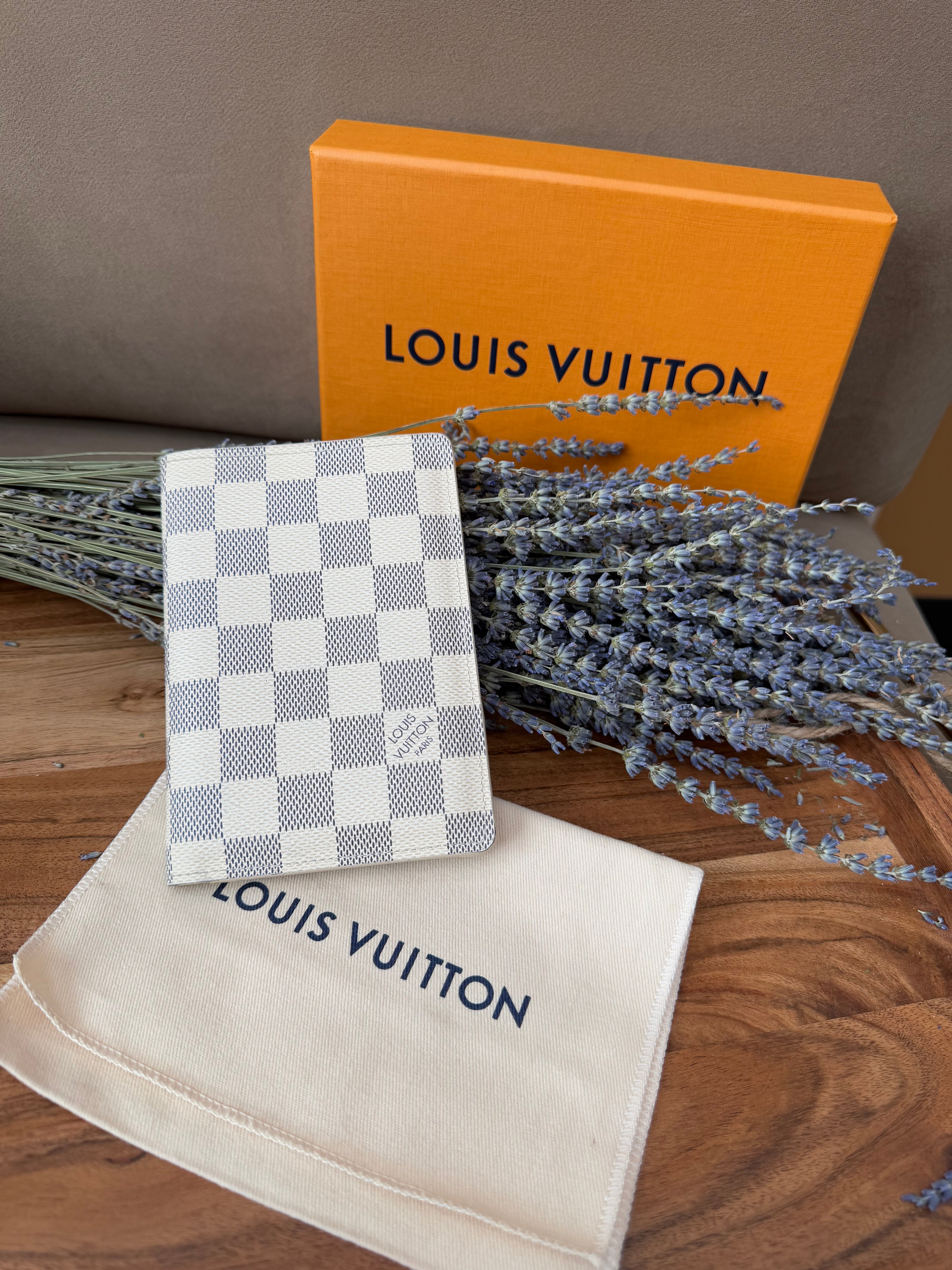 Louis Vuitton Damier Azur Passport Holder