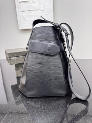 *DONS DROP* Louis Vuitton Black Leather Sac D'Epaule Shoulder Bag