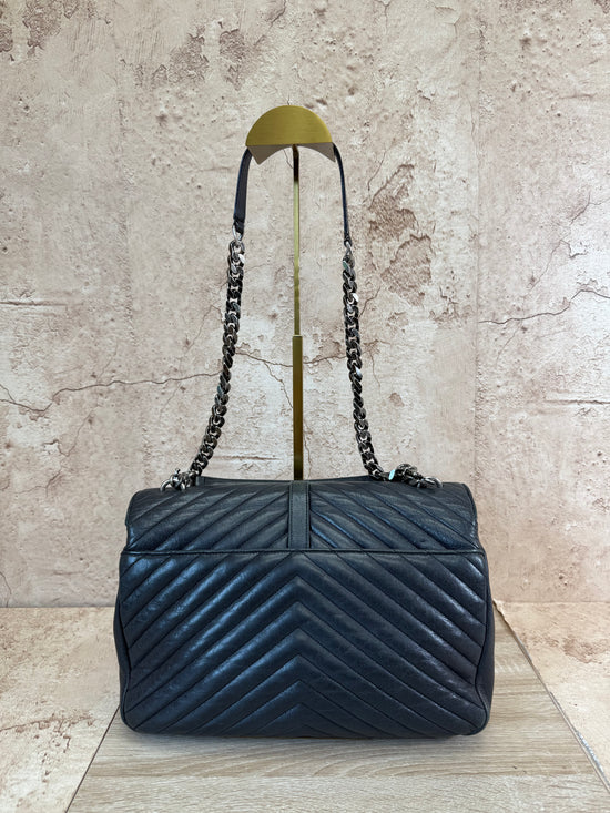 Saint Laurent YSL Black Leather Shoulder Bag