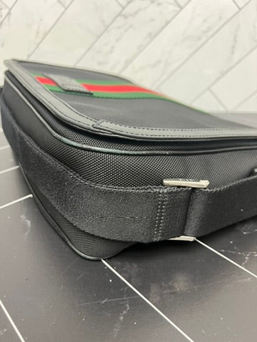 Gucci Prana Black Sherry Line Messenger Bag