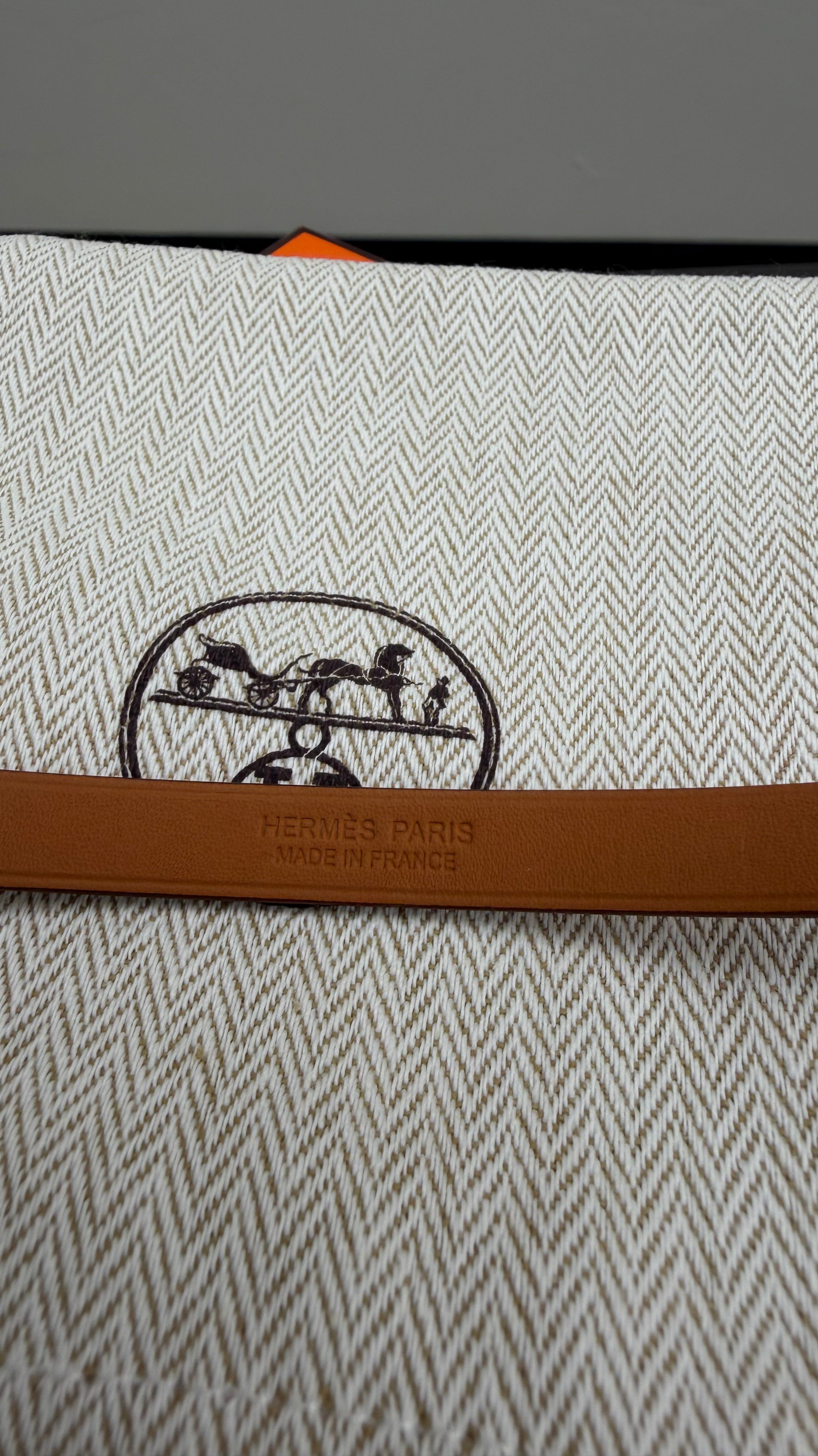 BRAND NEW- Hermes Brown Leather Mini Kelly Choker Necklace