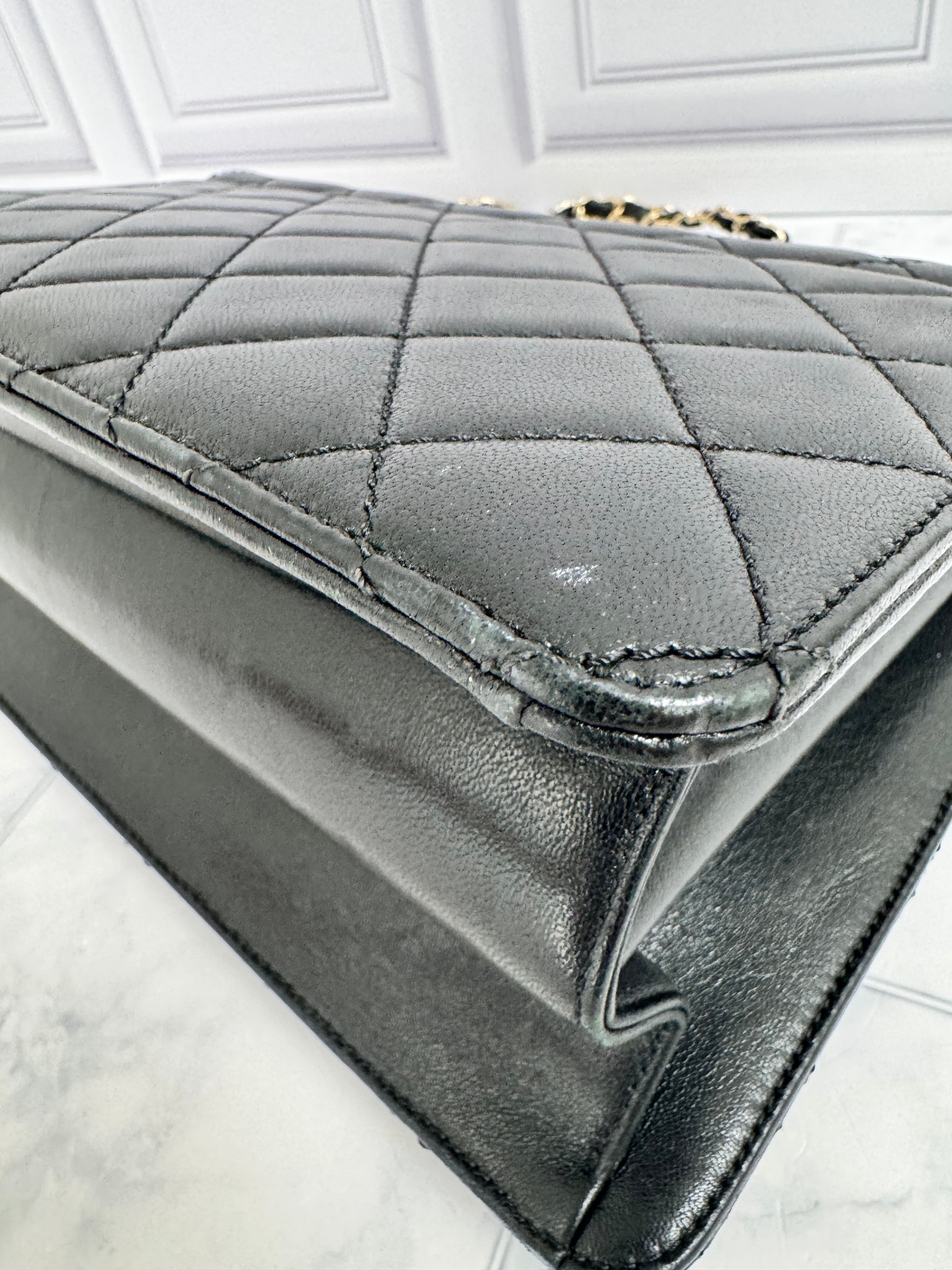Chanel Black Quilted Leather Medium Beauty Lock Flap Bag