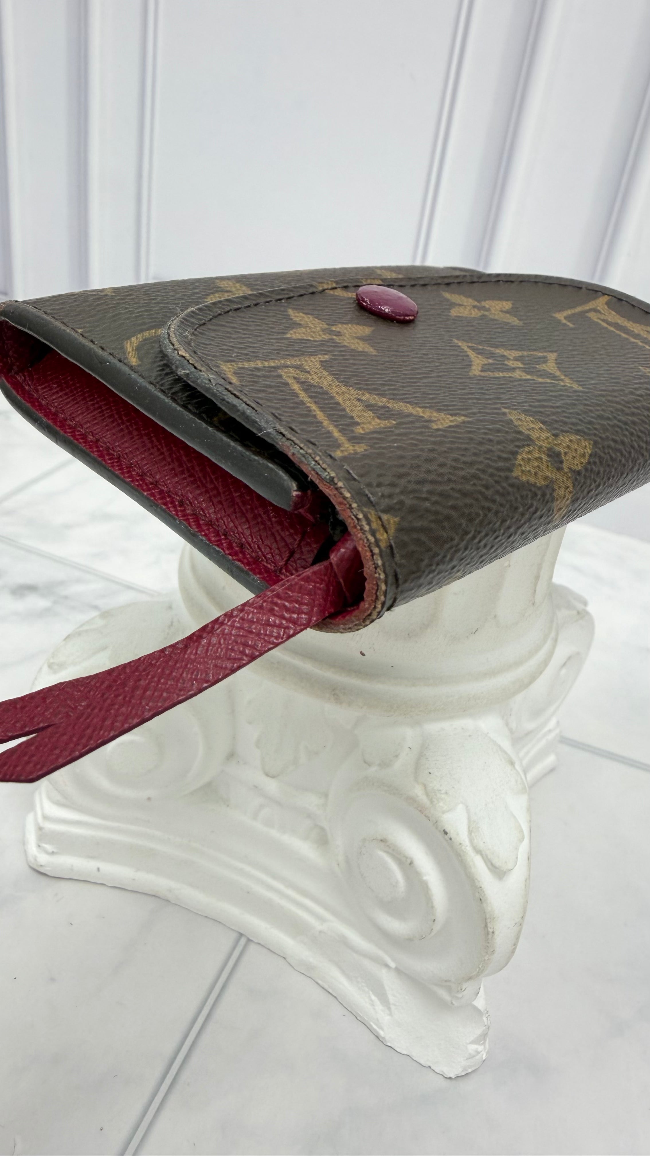 Louis Vuitton Monogram & Fuchsia Rosalie Compact Wallet