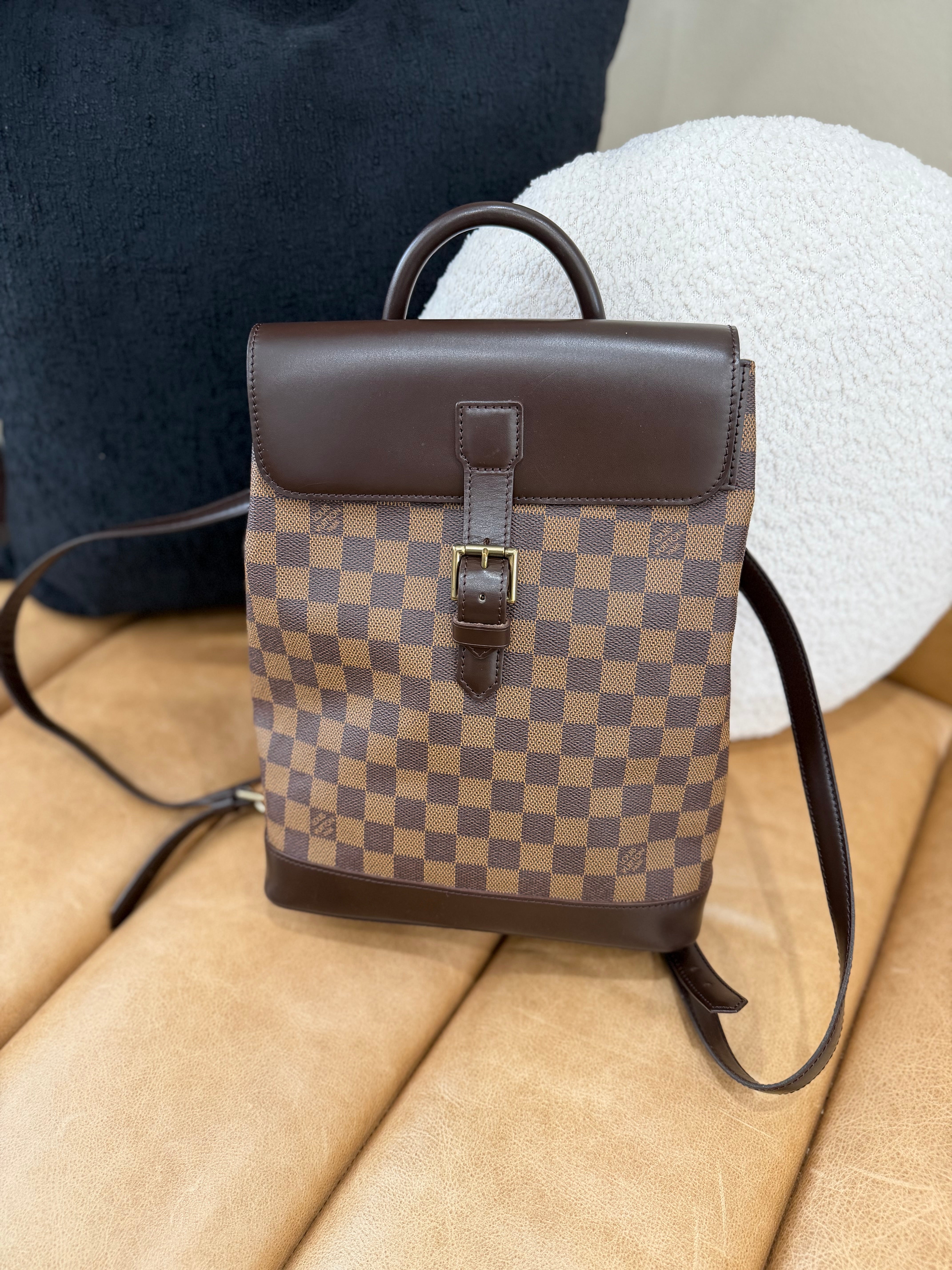 Louis Vuitton Damier Ebene SoHo Backpack