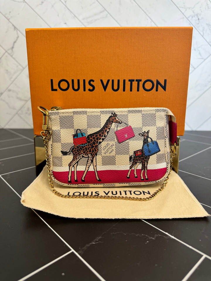 Louis Vuitton Damier Azur Animation Mini Pochette