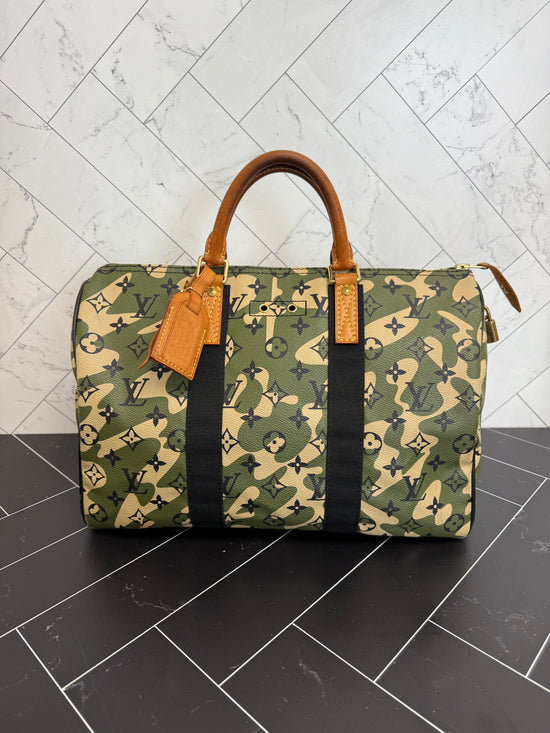 Louis Vuitton Camouflage Monogram Speedy 35