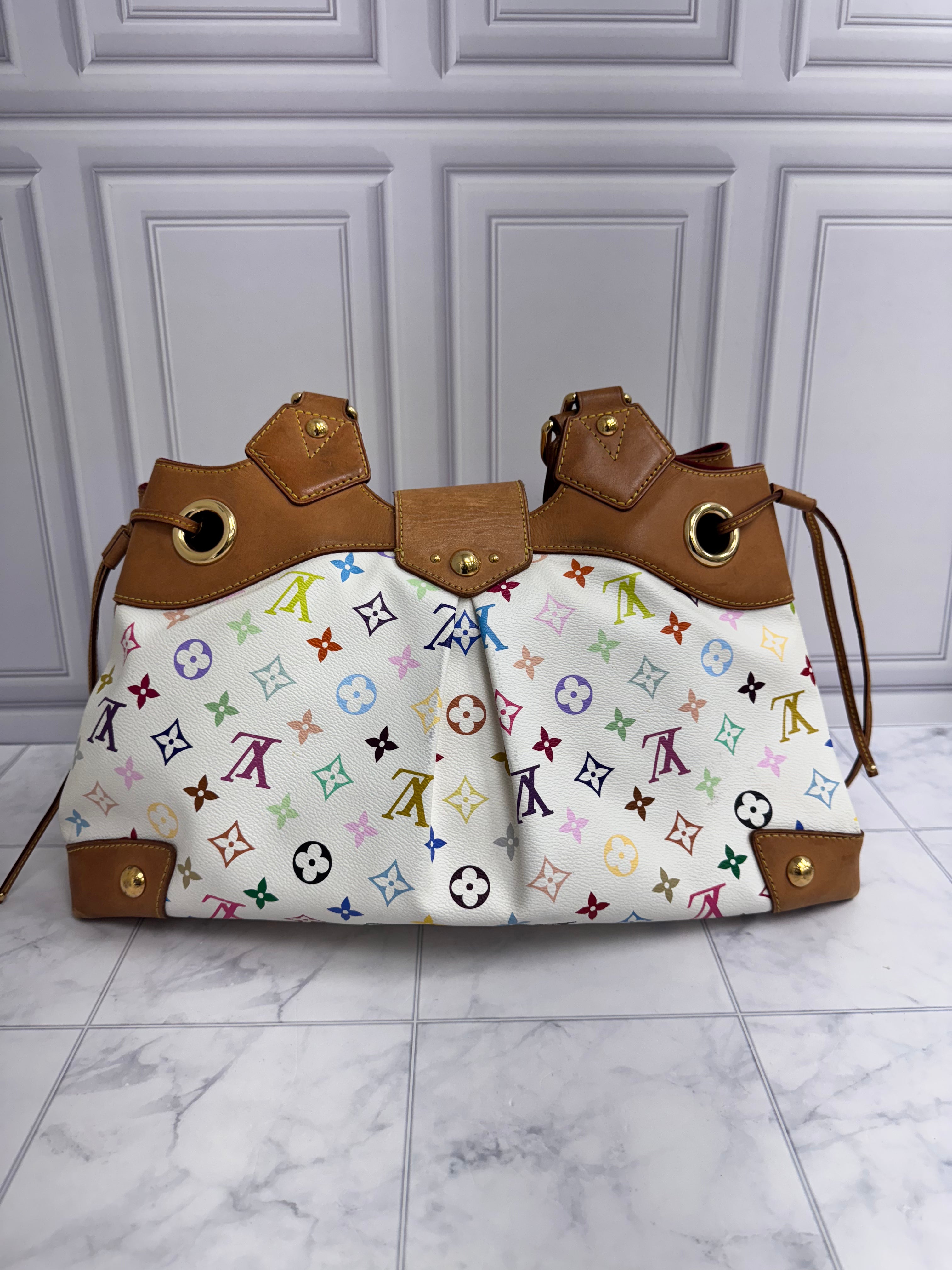 Louis Vuitton White Multicolor Monogram Ursula Bag