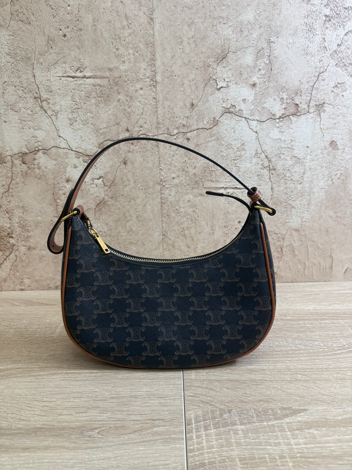 💚 BRAND NEW Celine Brown Ava Triomphe Shoulder Bag