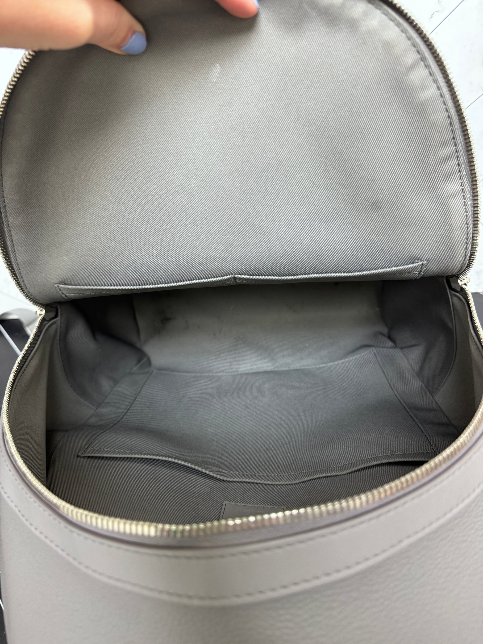 Louis Vuitton Grey Aerogram Takeoff Backpack
