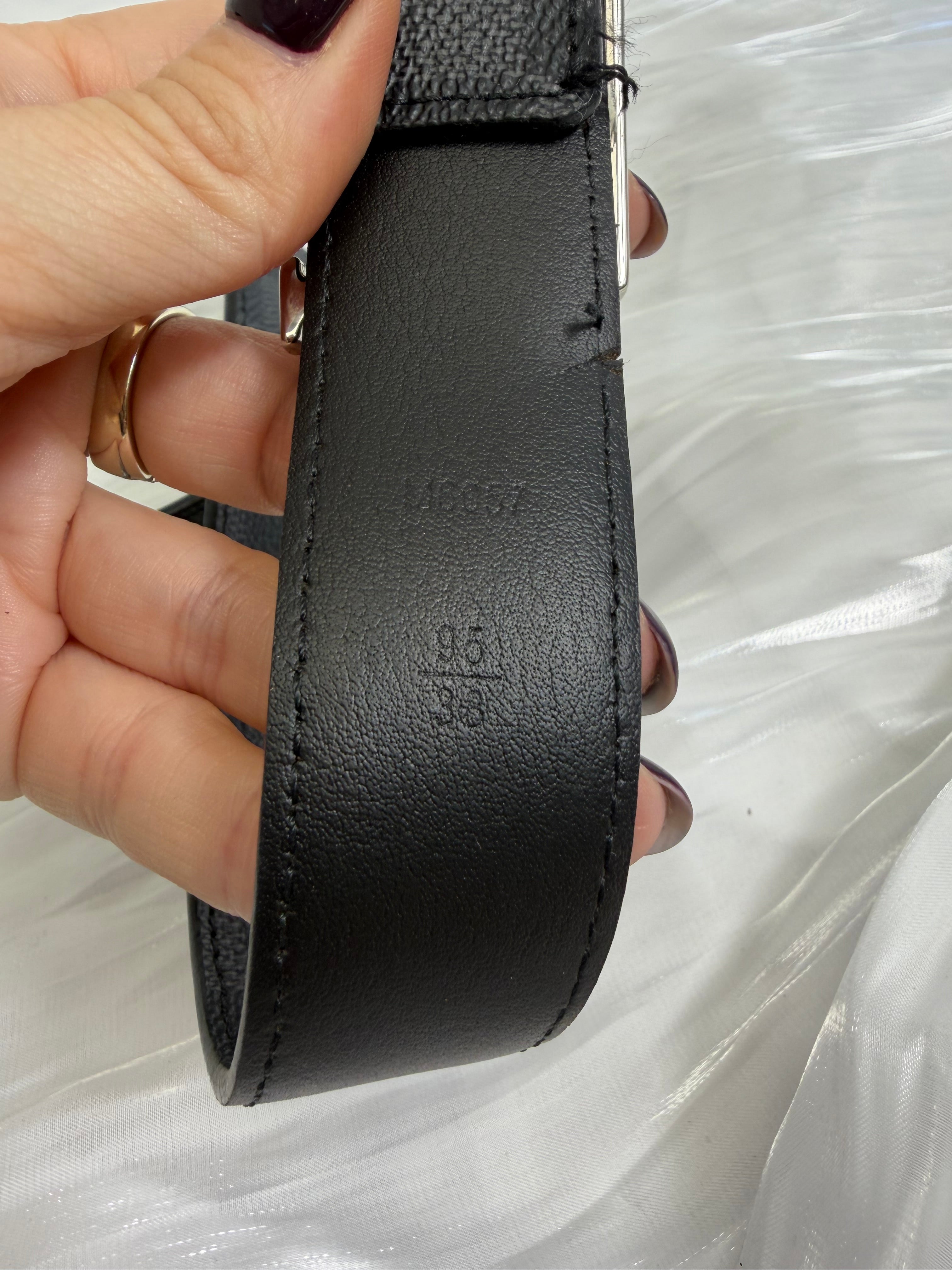 Louis Vuitton Damier Graphite Belt 95/38