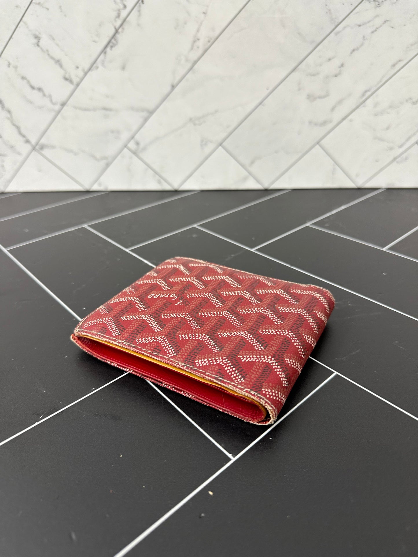 Goyard Red Bifold Wallet