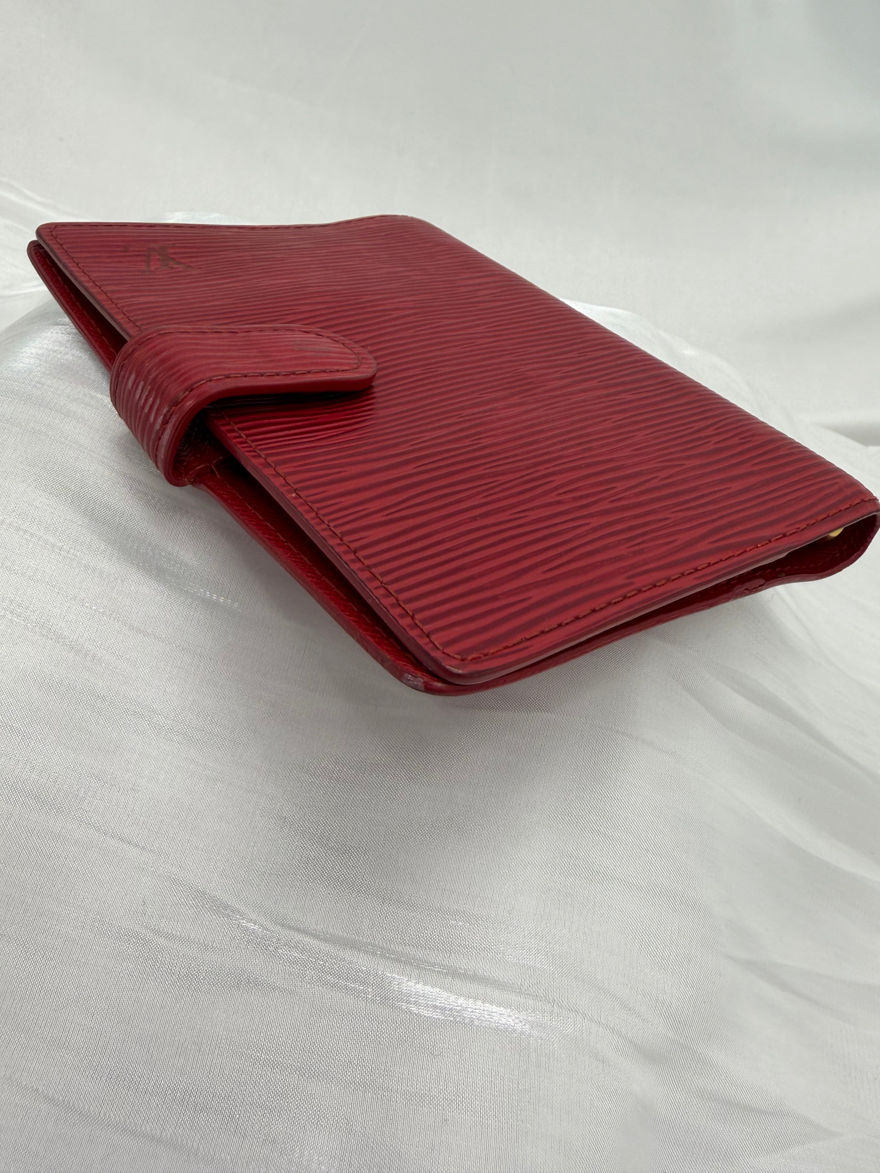 Louis Vuitton Red Epi Leather Passport Agenda PM