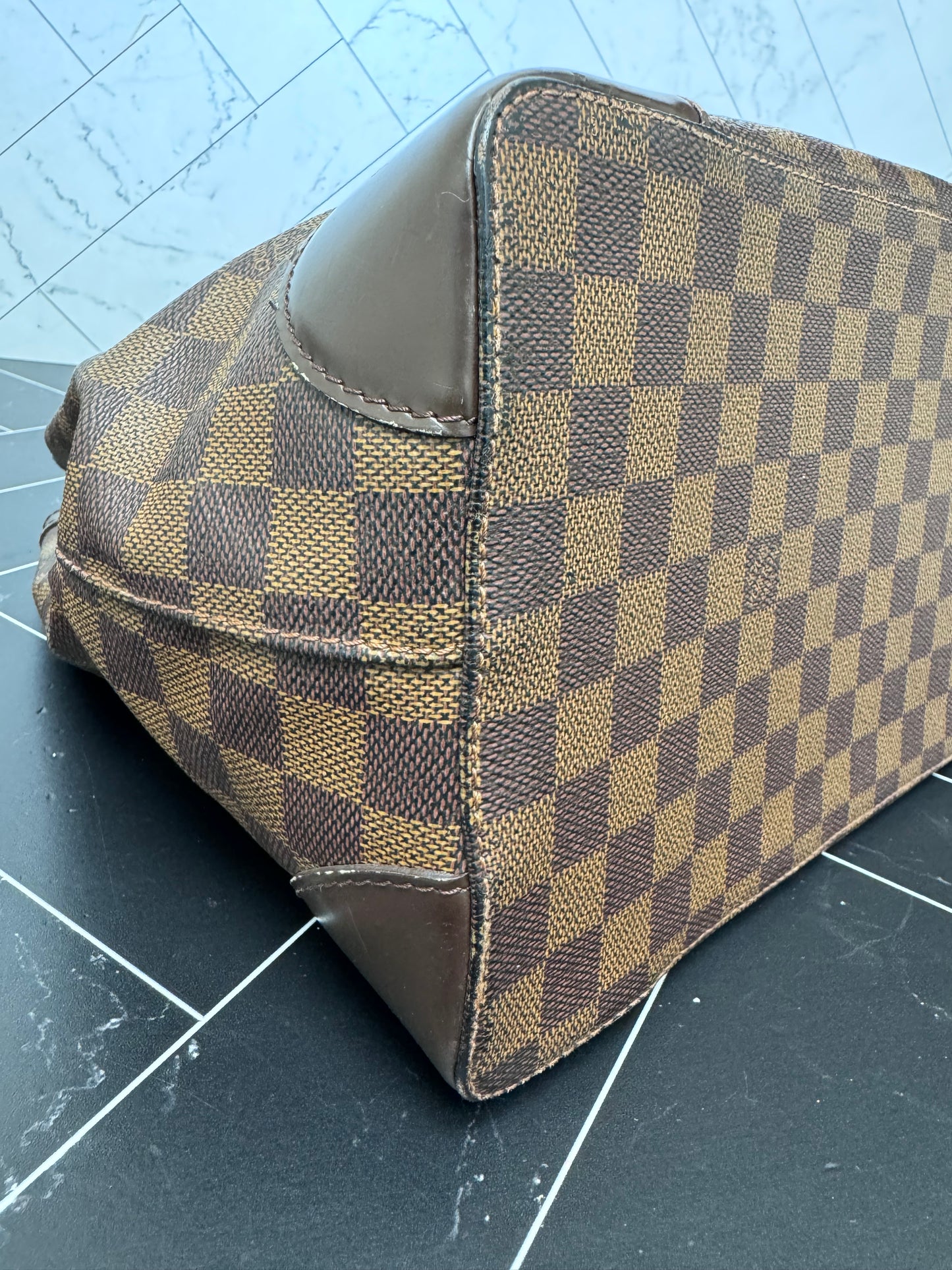 Louis Vuitton Damier Ebene Hampstead MM Shoulder Bag