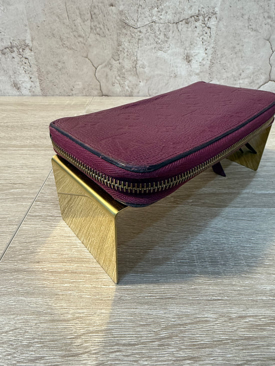 Louis Vuitton Wine Monogram Empreinte Zippy Wallet