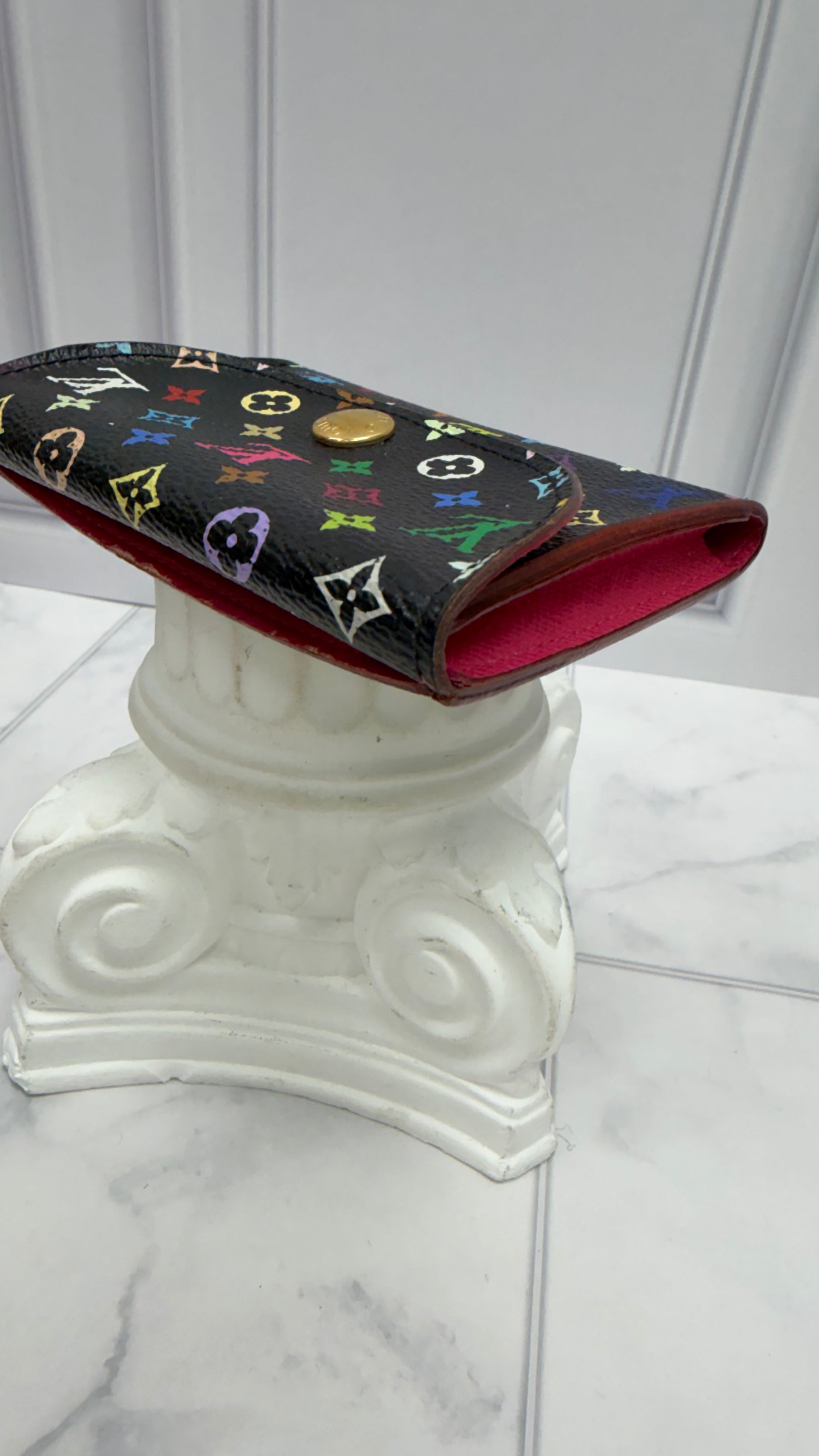 Louis Vuitton Black Multicolor Monogram  Card Case