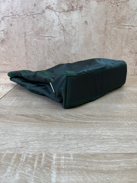 Prada Dark Green Nylon Top Handle Tote Bag
