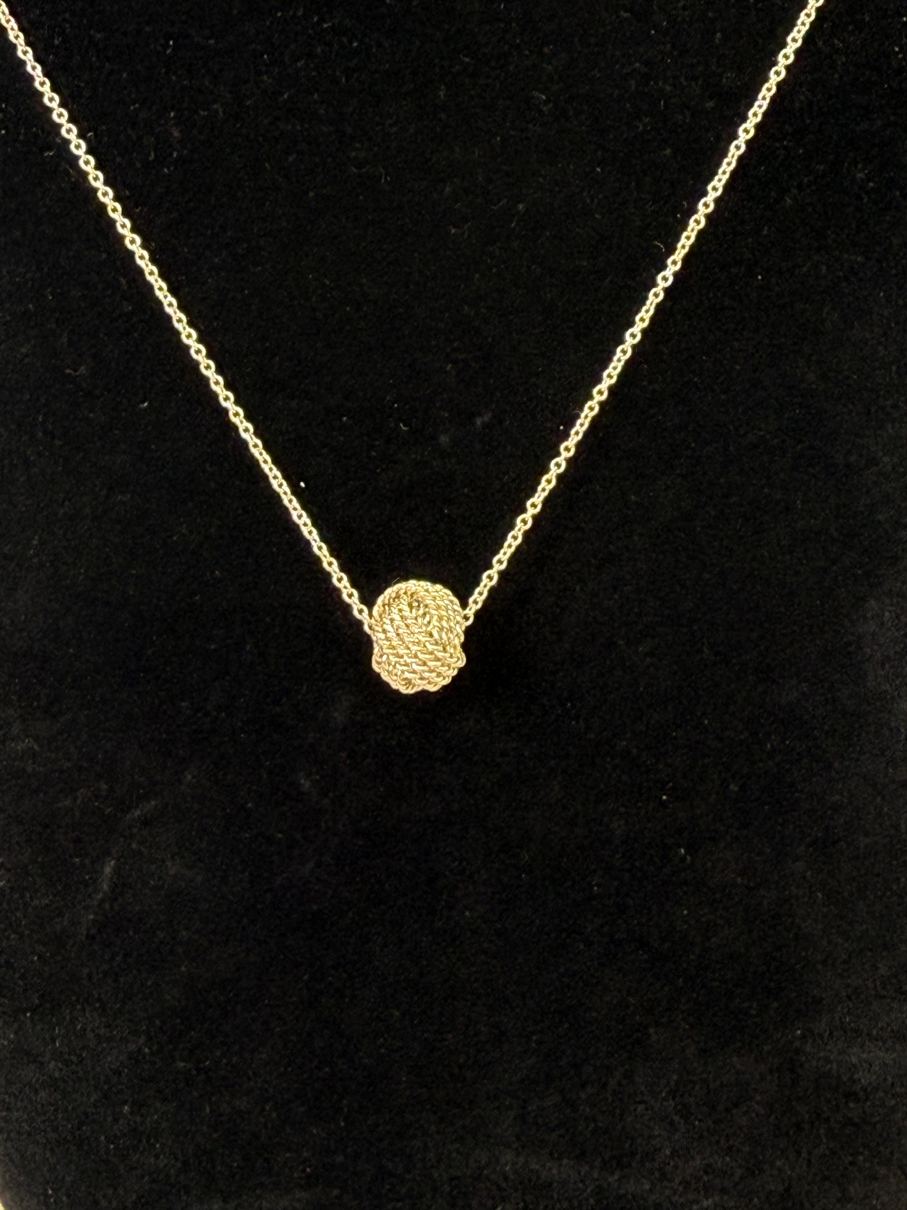 Tiffany & Co. Sterling Silver Twist Knit Necklace