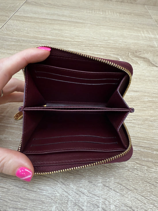 Louis Vuitton Burgundy Vernis Compact Zippy Wallet