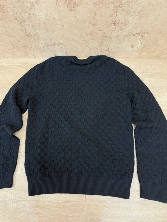 Louis Vuitton Black Damier Signature Crewneck Size Large