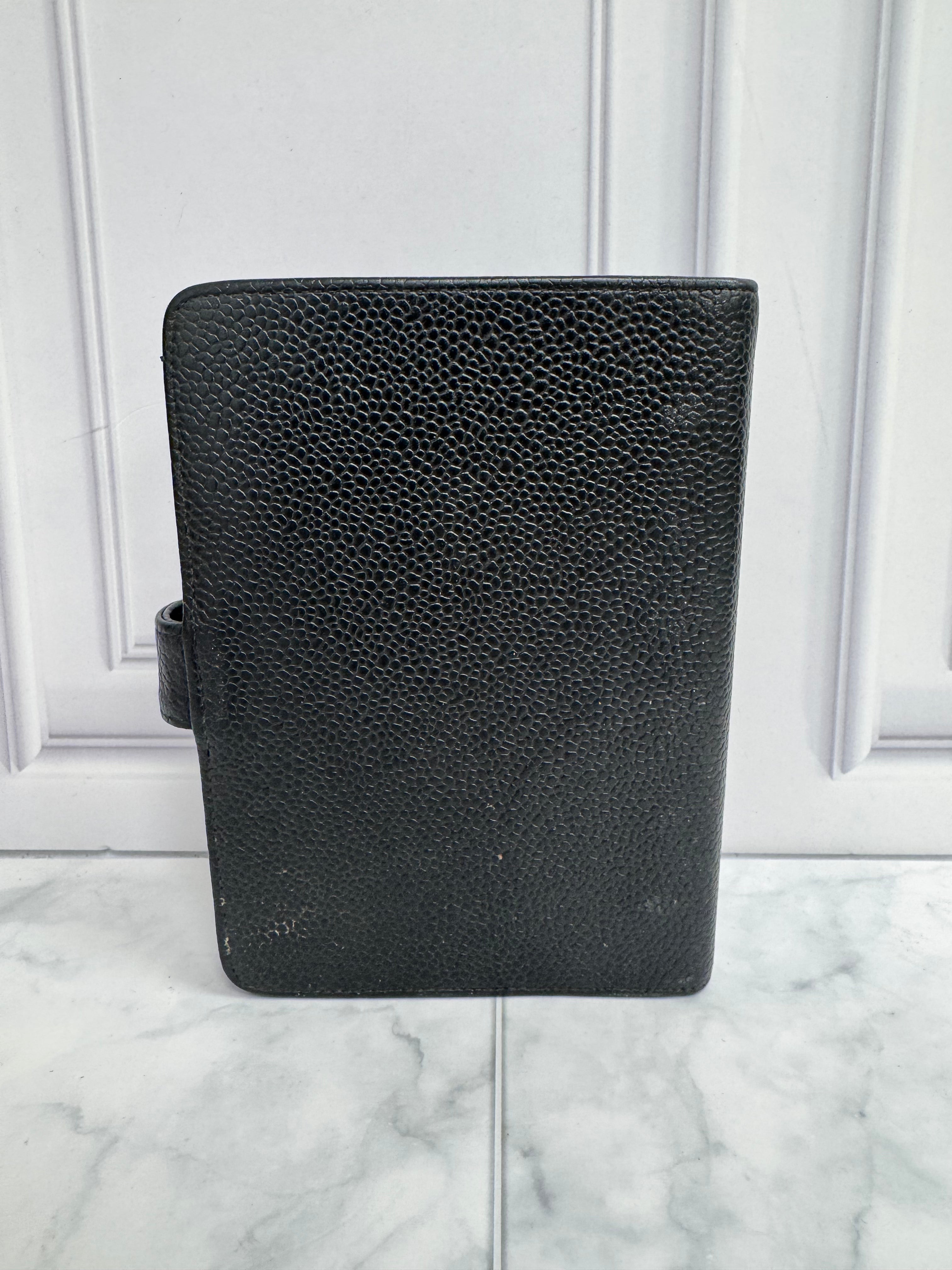 Chanel Black Caviar Leather Agenda