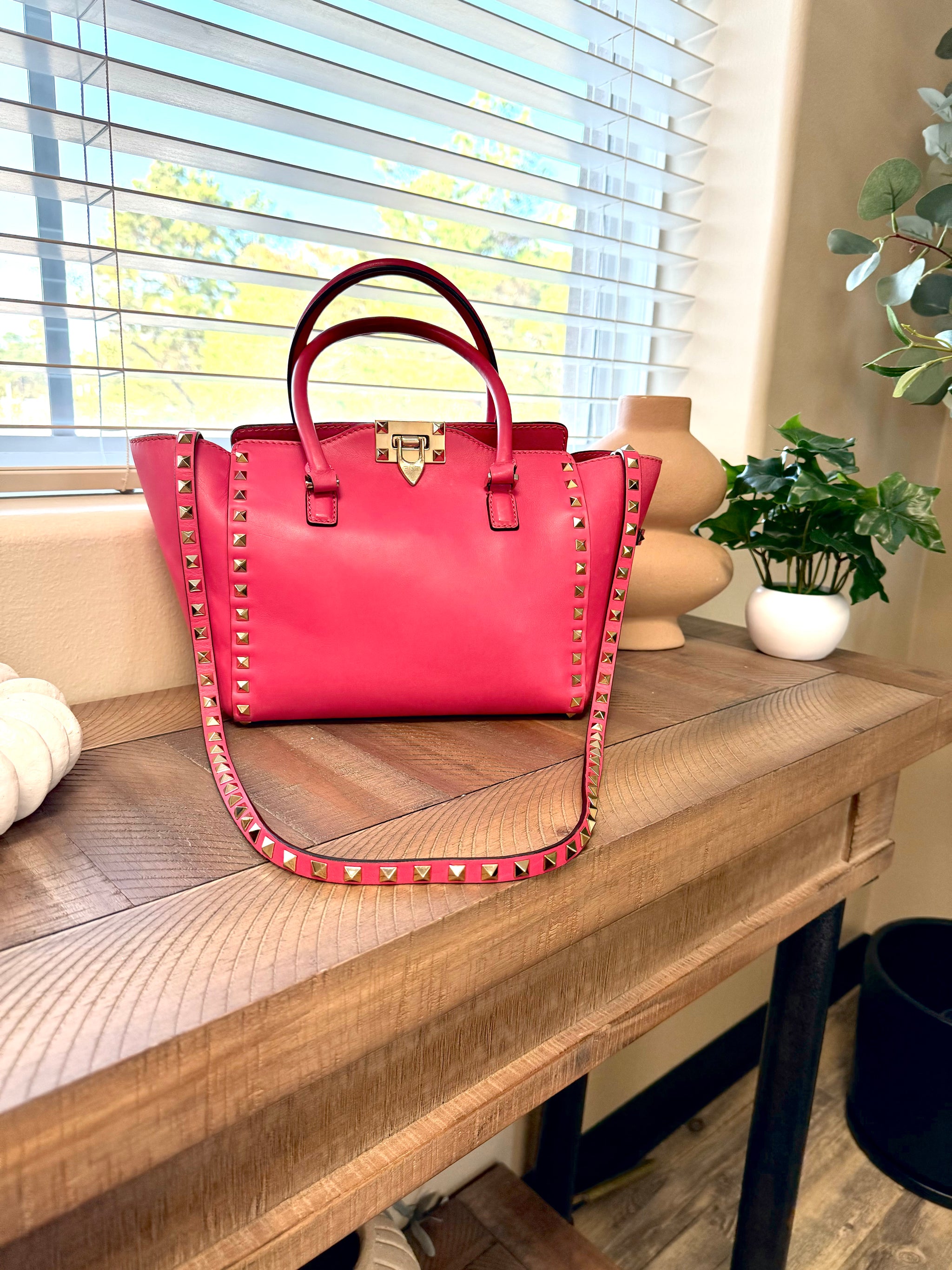 Valentino Pink Garavani Double Handle Tote