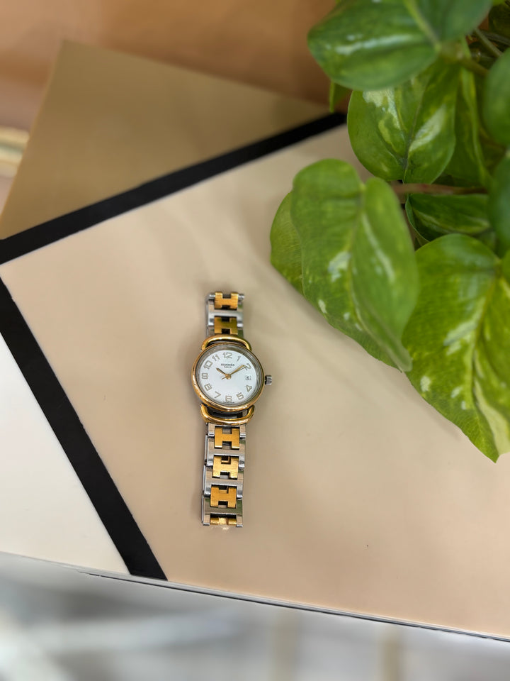 Hermes Gold And Silver Watch