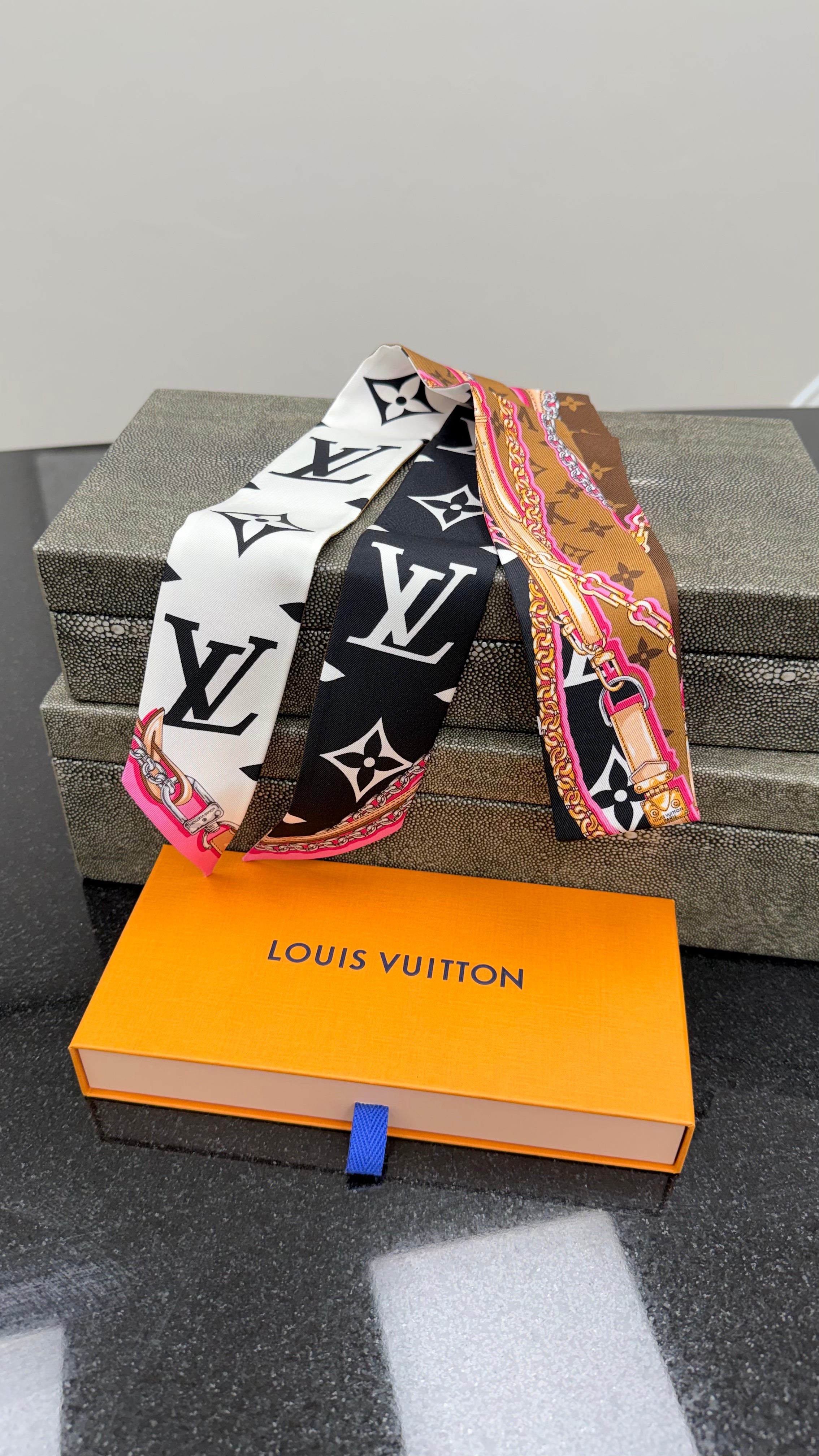 BRAND NEW- Louis Vuitton Ultimate Monogram Silk Twilly