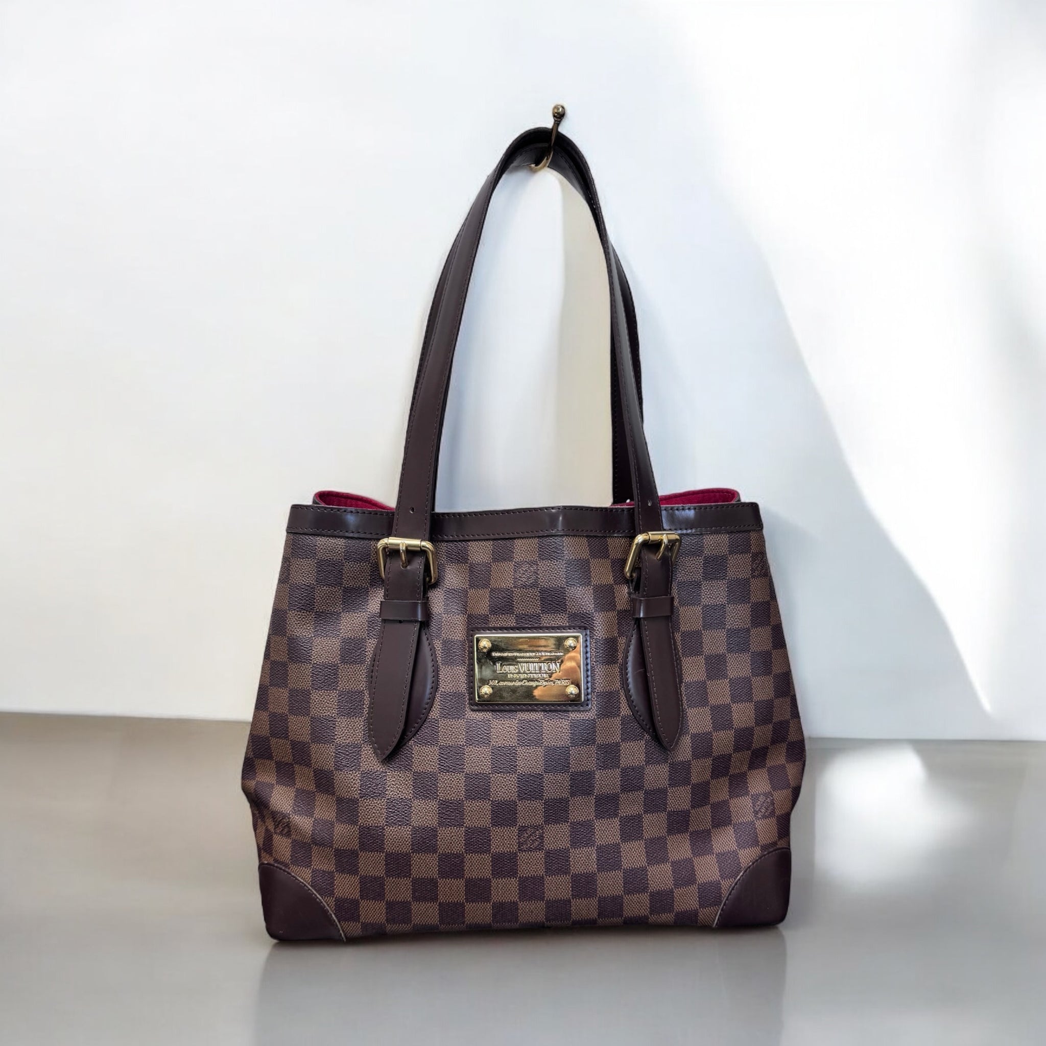 Louis Vuitton Damier Ebene Hampstead MM Shoulder Bag