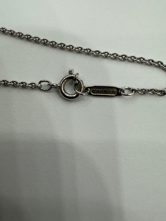 Tiffany & Co Silver Roman Numeral Necklace