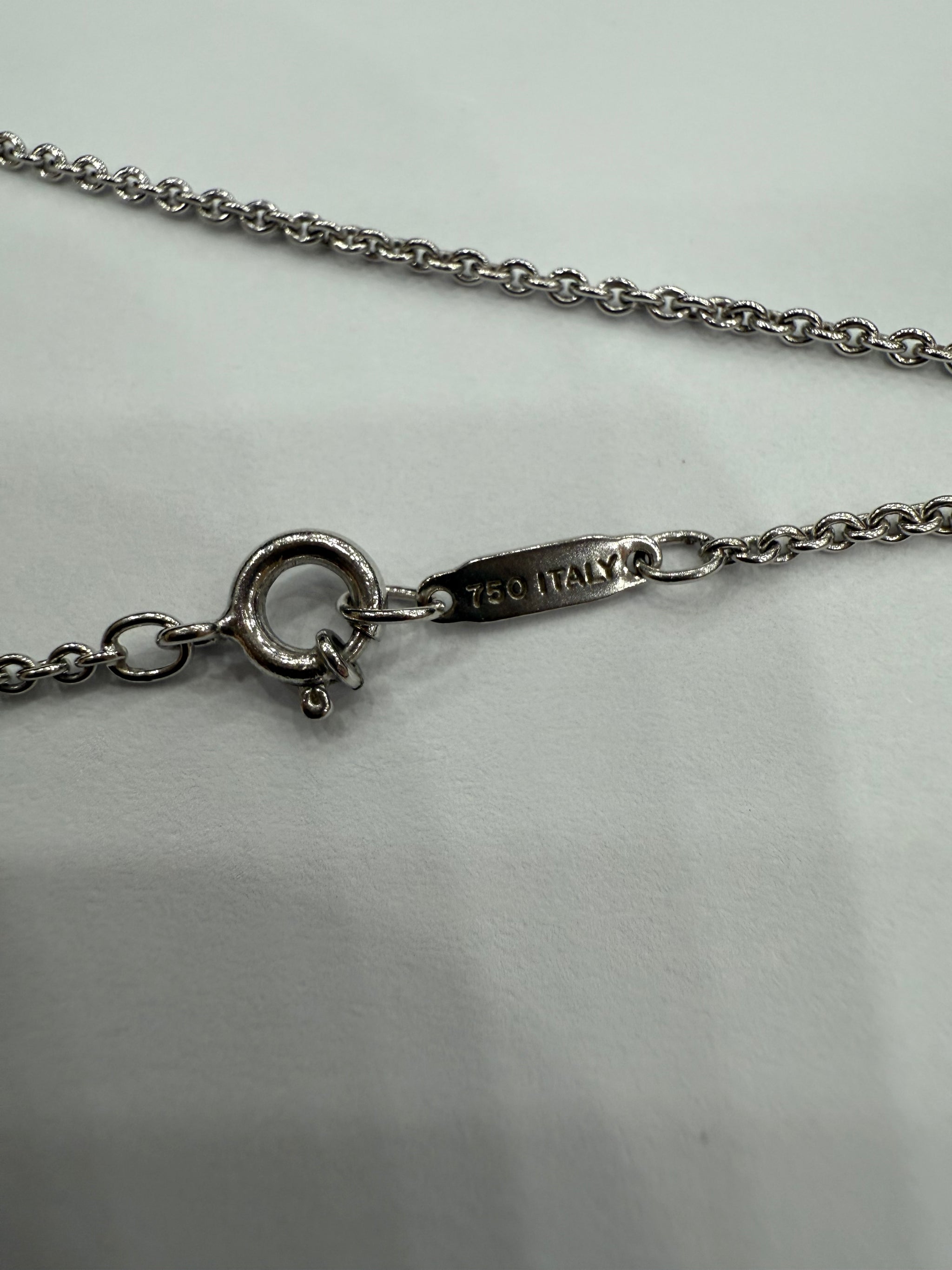 Tiffany & Co Silver Roman Numeral Necklace