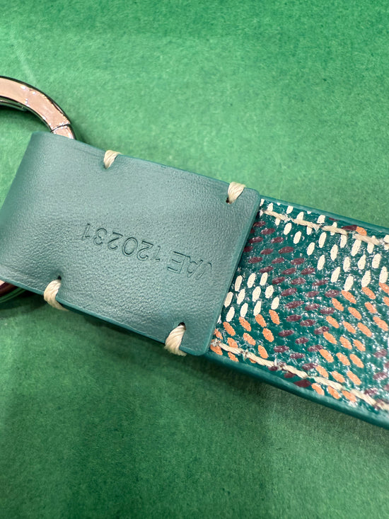 BRAND NEW- Goyard Green Mousqueton Keychain