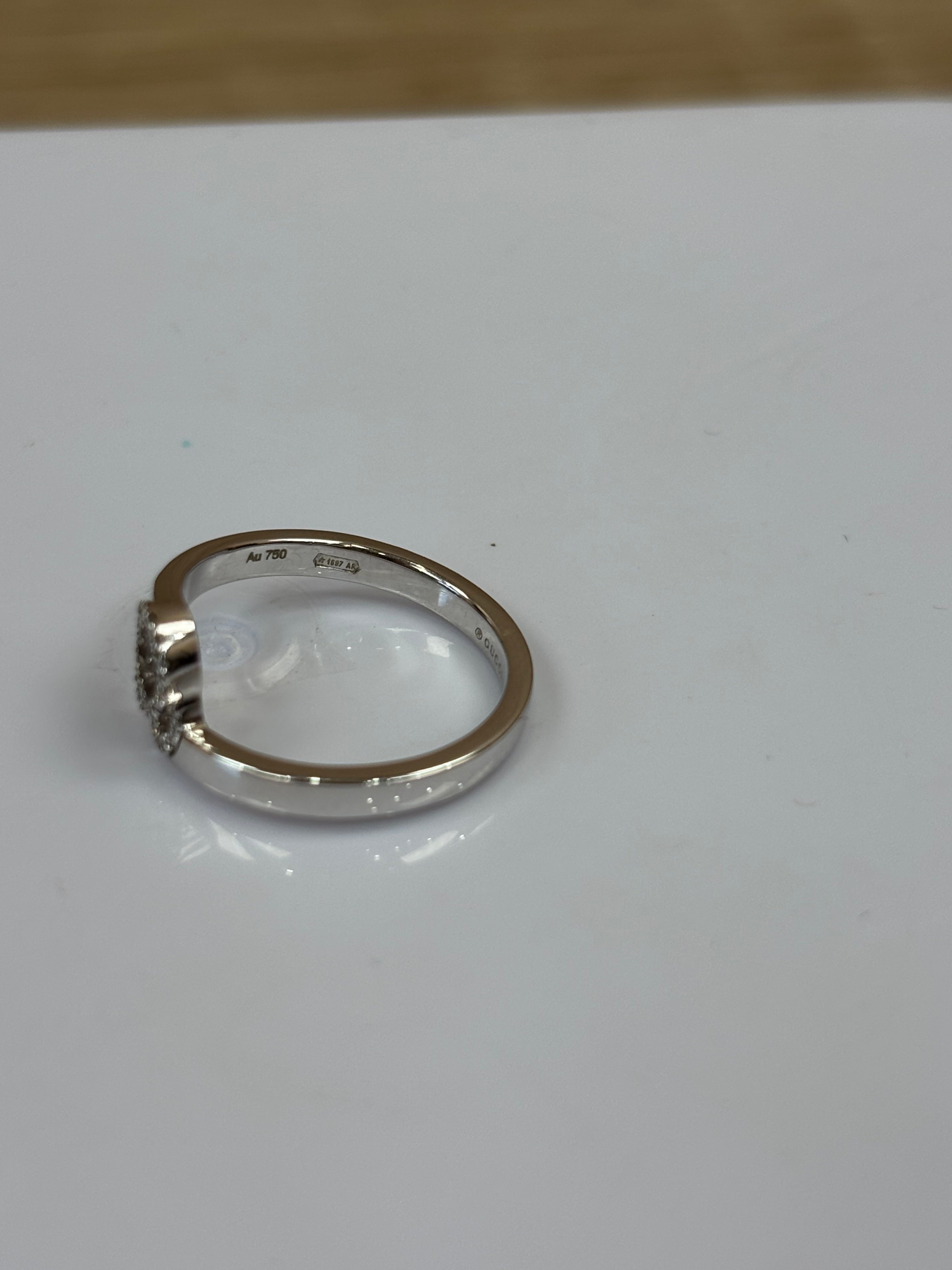 Gucci White Gold Diamond Ring