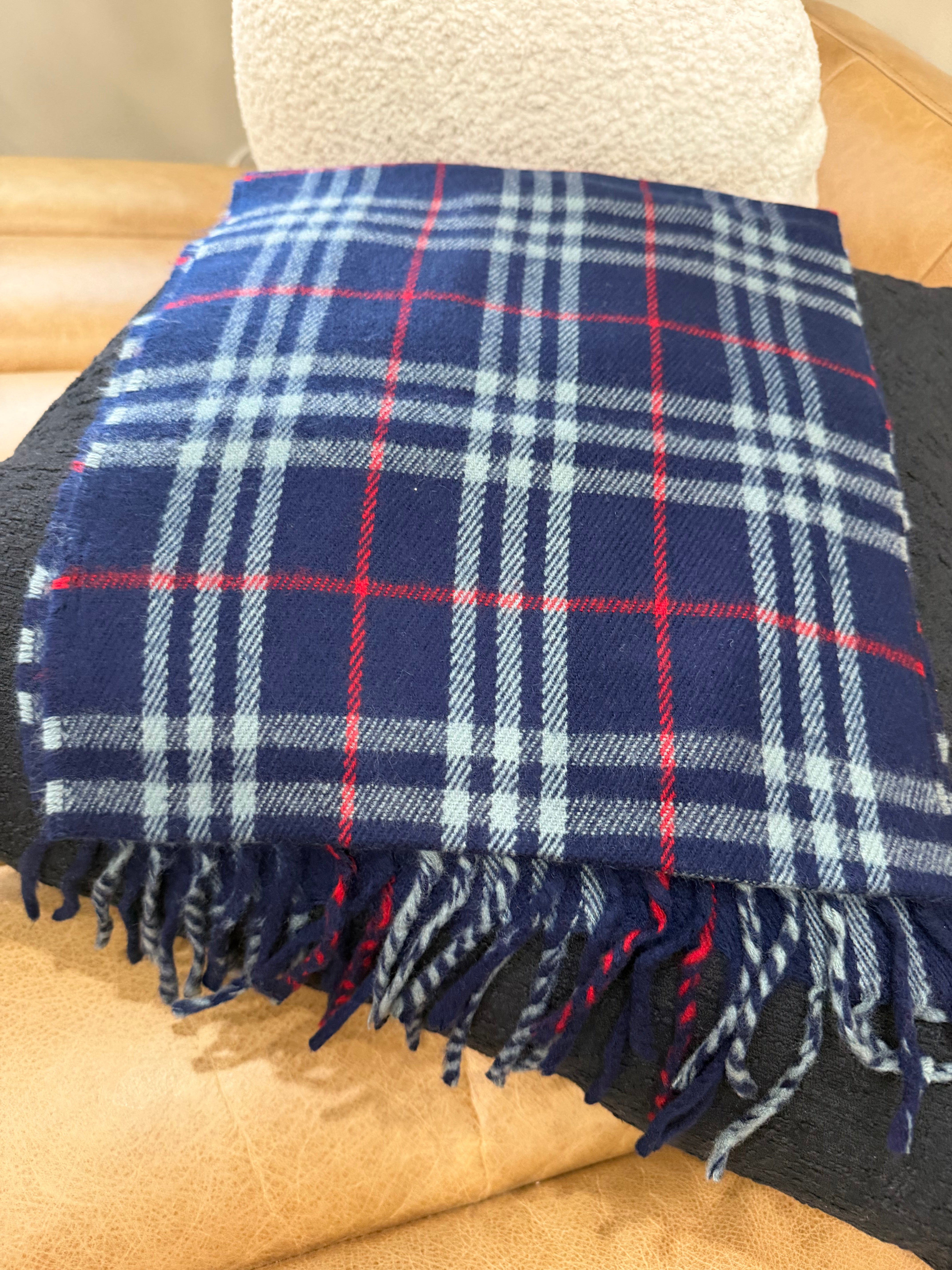 Burberry Vintage Blue Novacheck Scarf