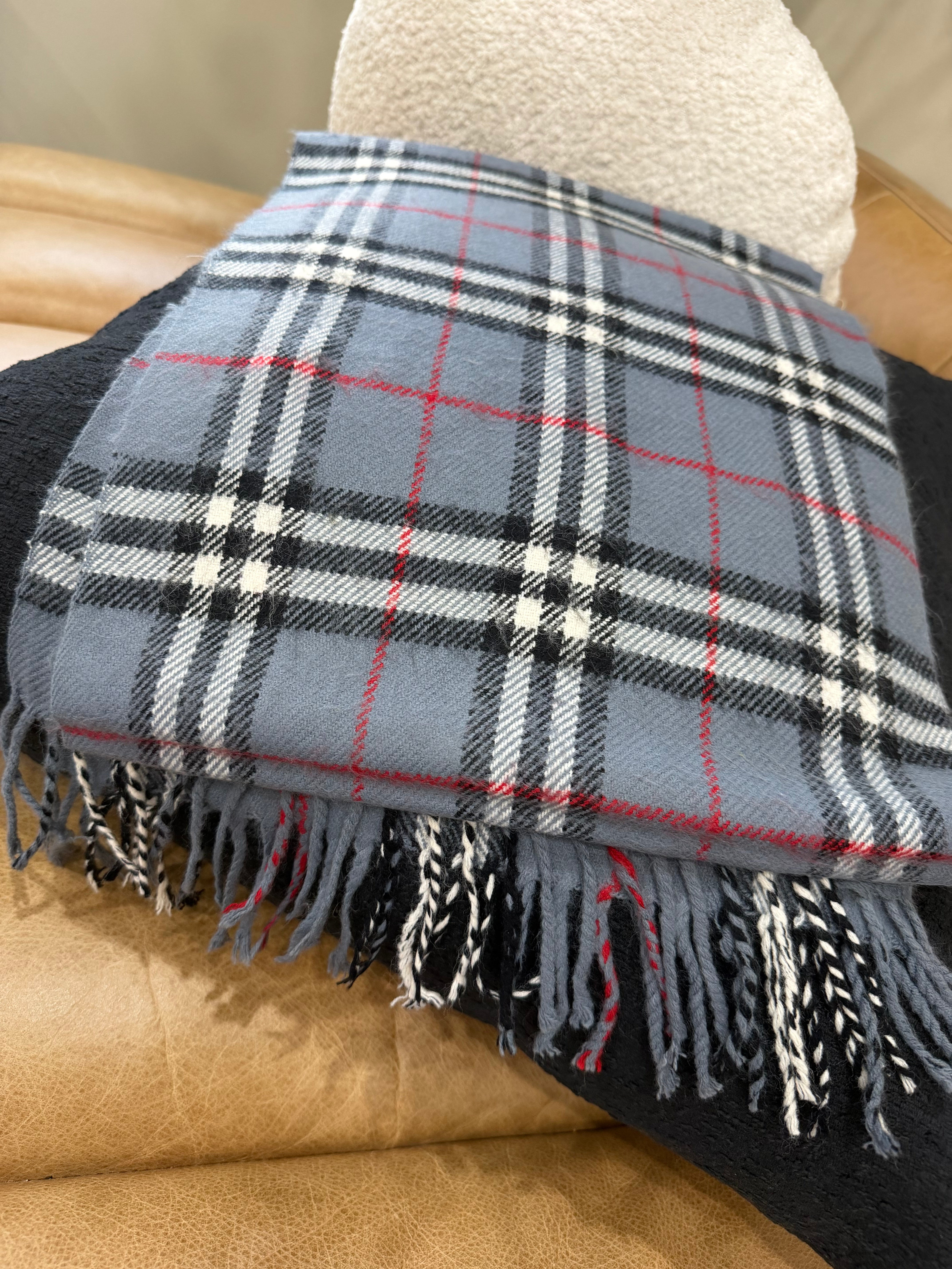 Burberry Vintage GreyBlue Novacheck Scarf
